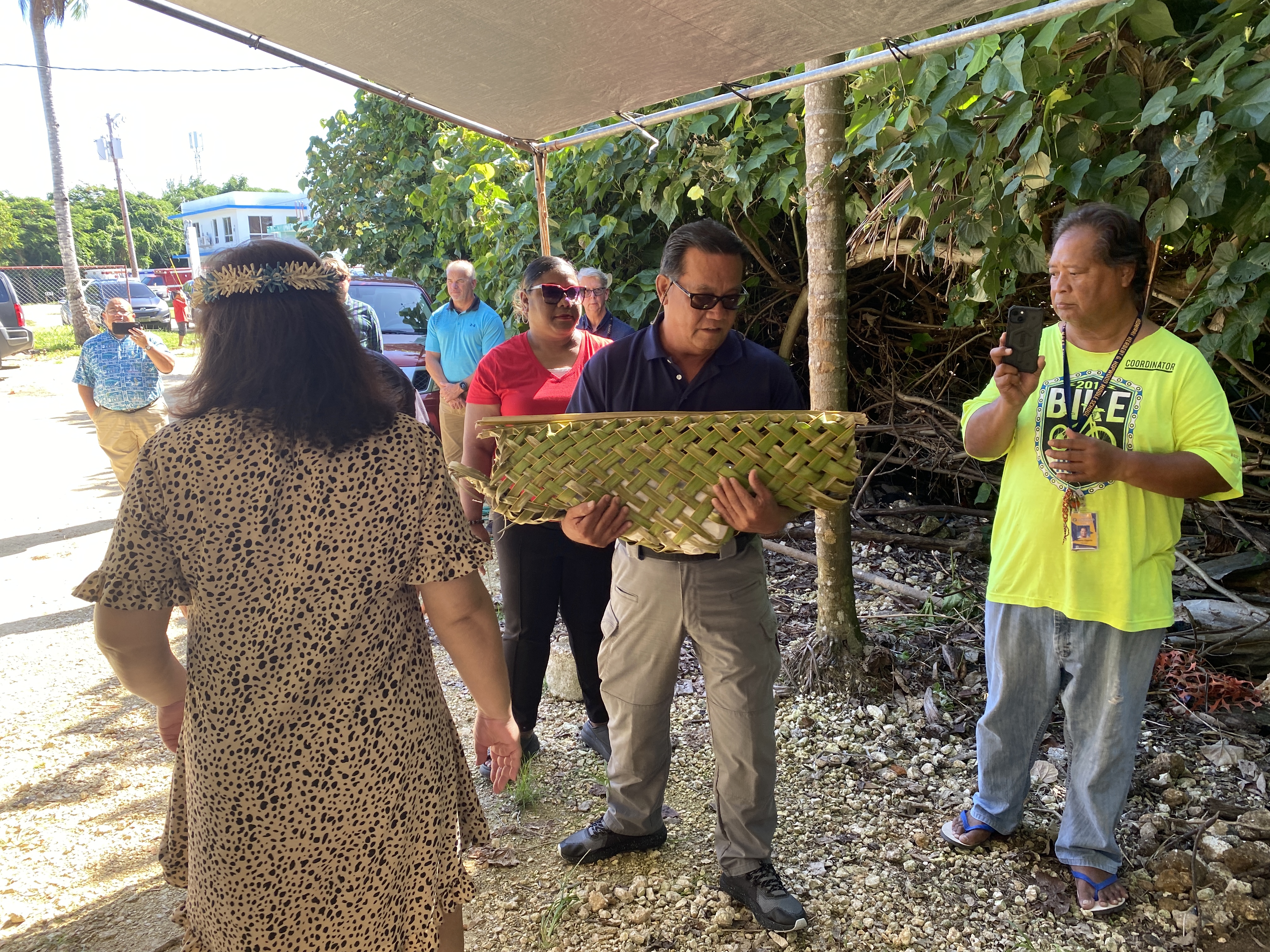 Saipan Mayor RB Camacho helps return the remains of ancestral Chamorros to their proper burial place.
