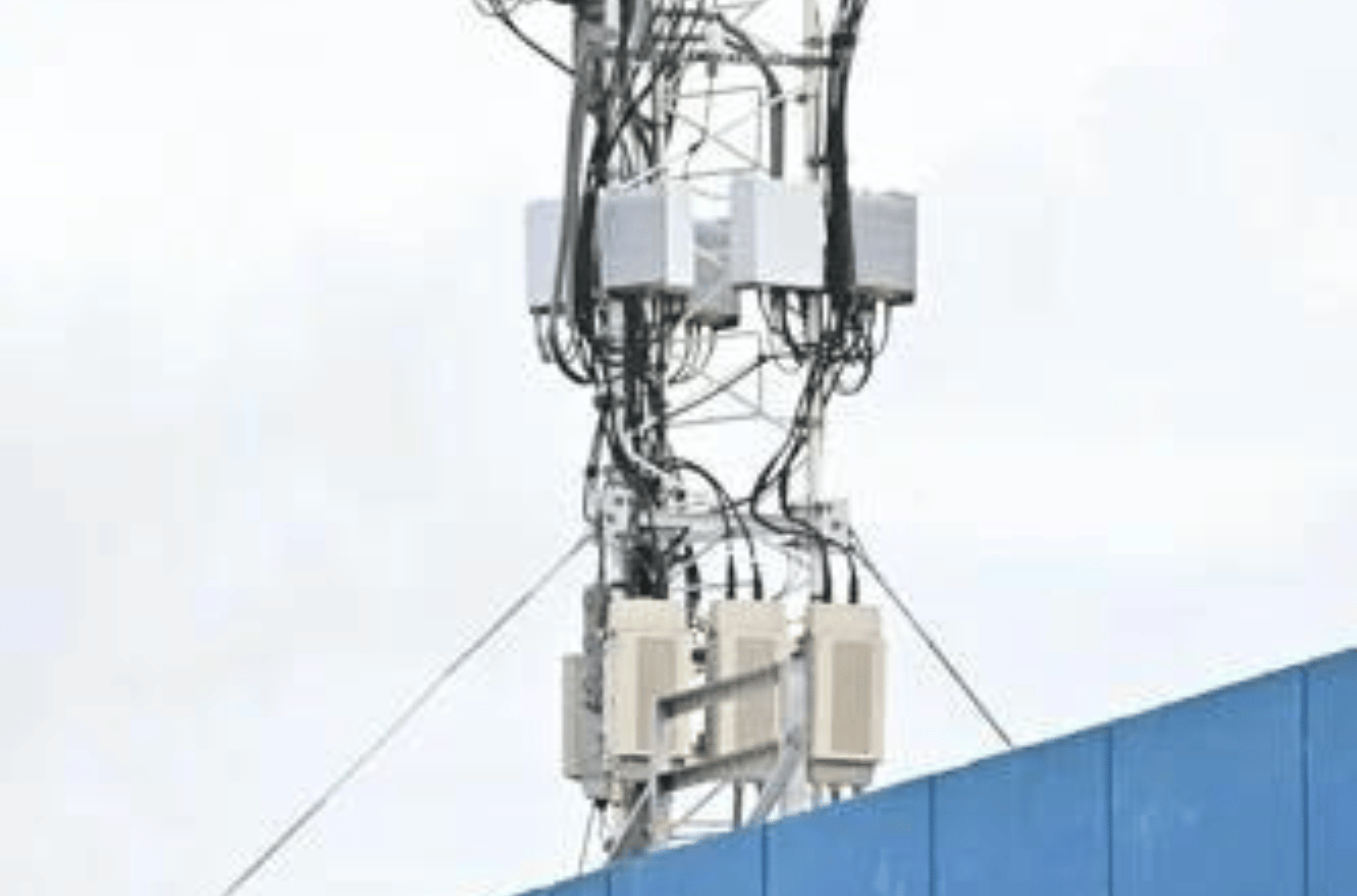 A cellular tower at GTA Teleguam headquarters in Harmon is shown May 22, 2023. 