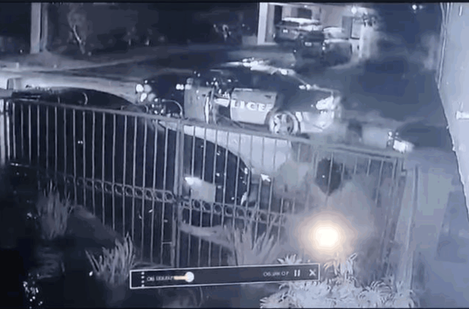 A screenshot of video surveillance which captured the arrest of Joshua Paul Taitano on Tuesday morning, Aug. 22, 2023. 