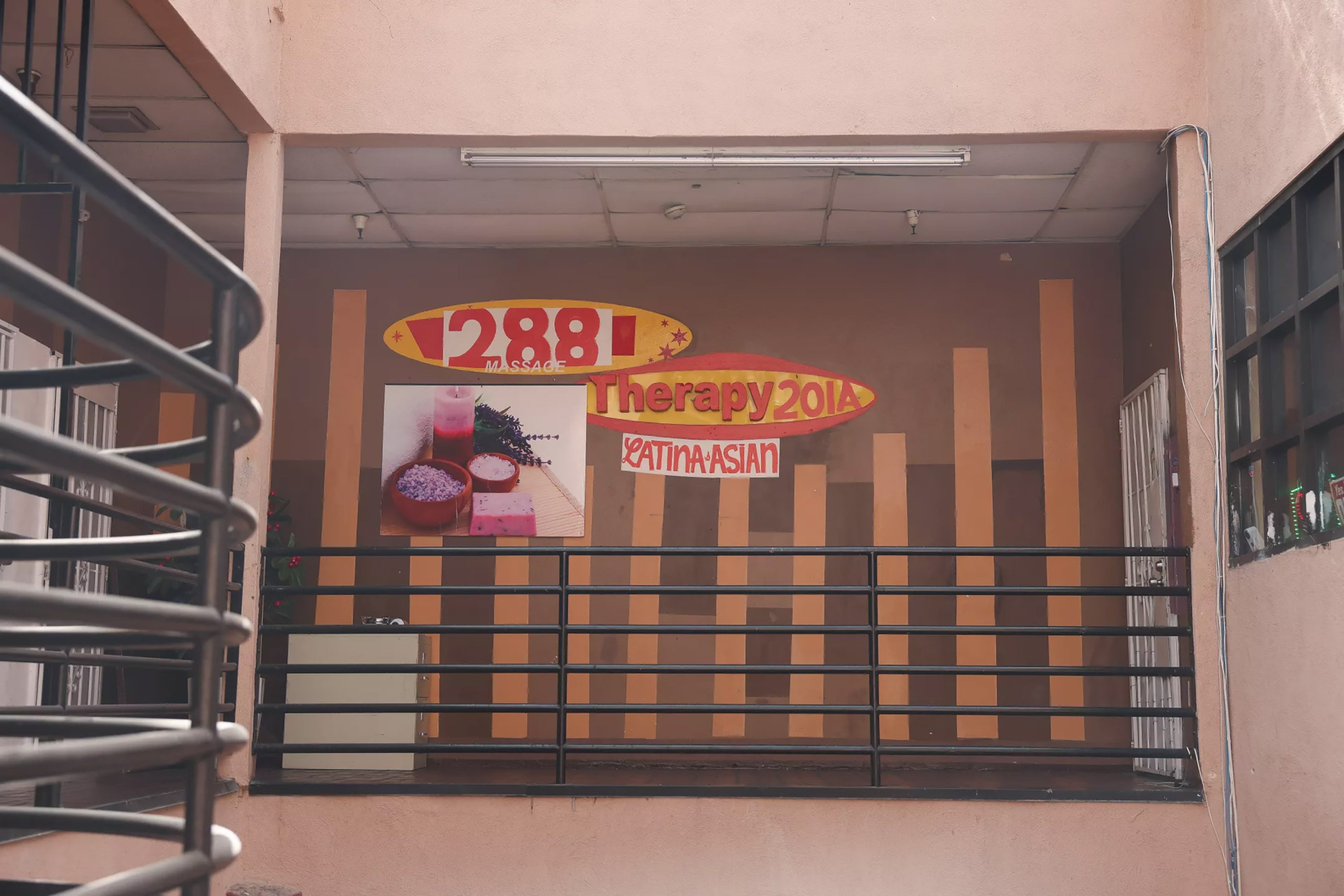The entrance to Garvey Therapy massage parlor on Garvey Avenue in South El Monte, California. (Dania Maxwell/Los Angeles Times/TNS)
