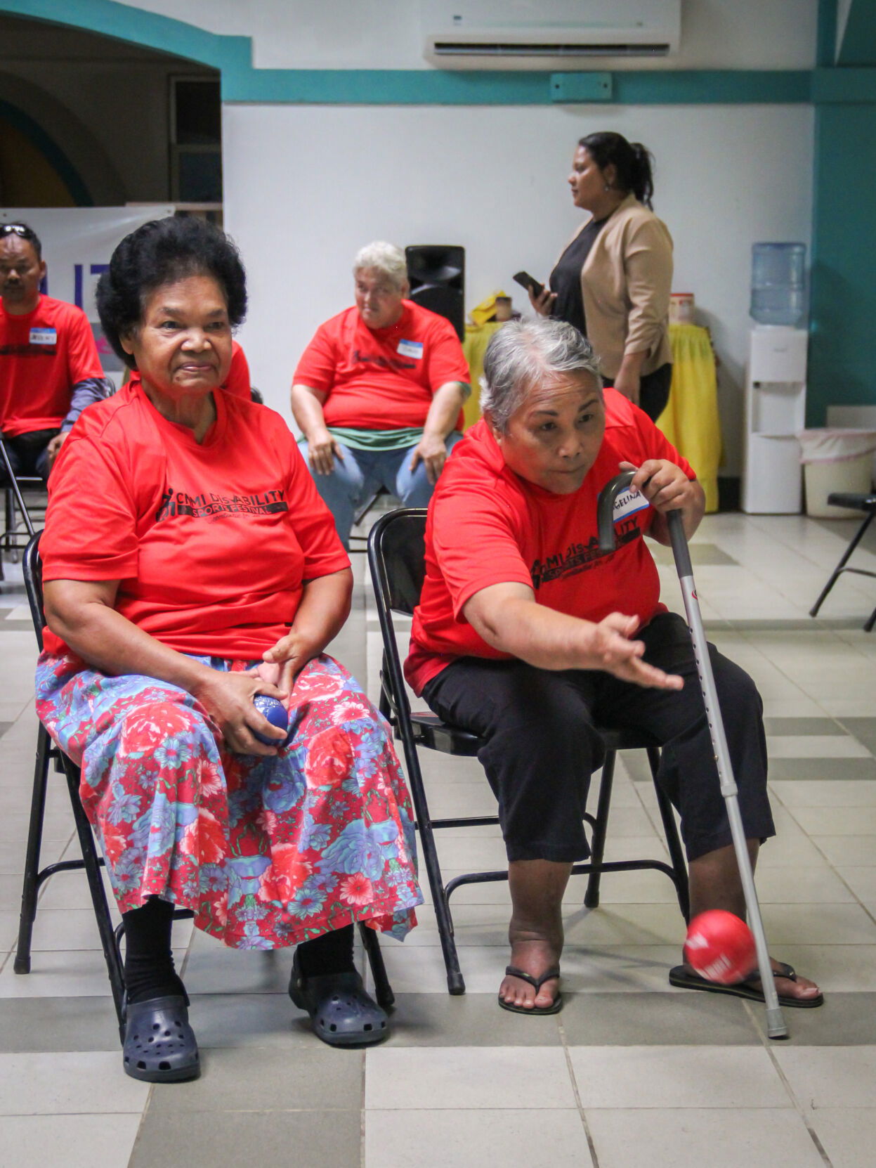 Disability Sports Festival participants enjoy the games.