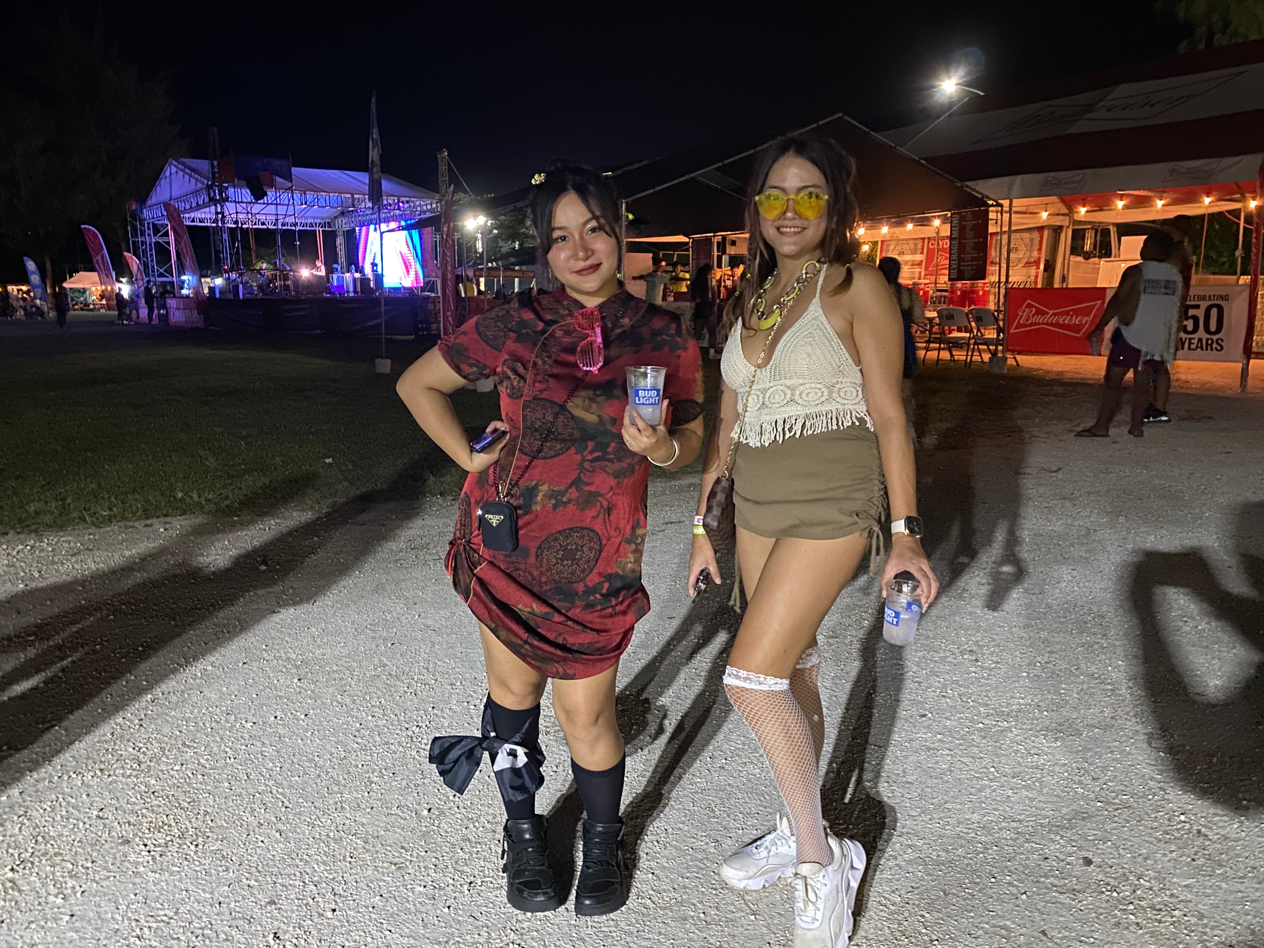 Jenny Lin and Meg Mocanu came to party at EIF Saipan.