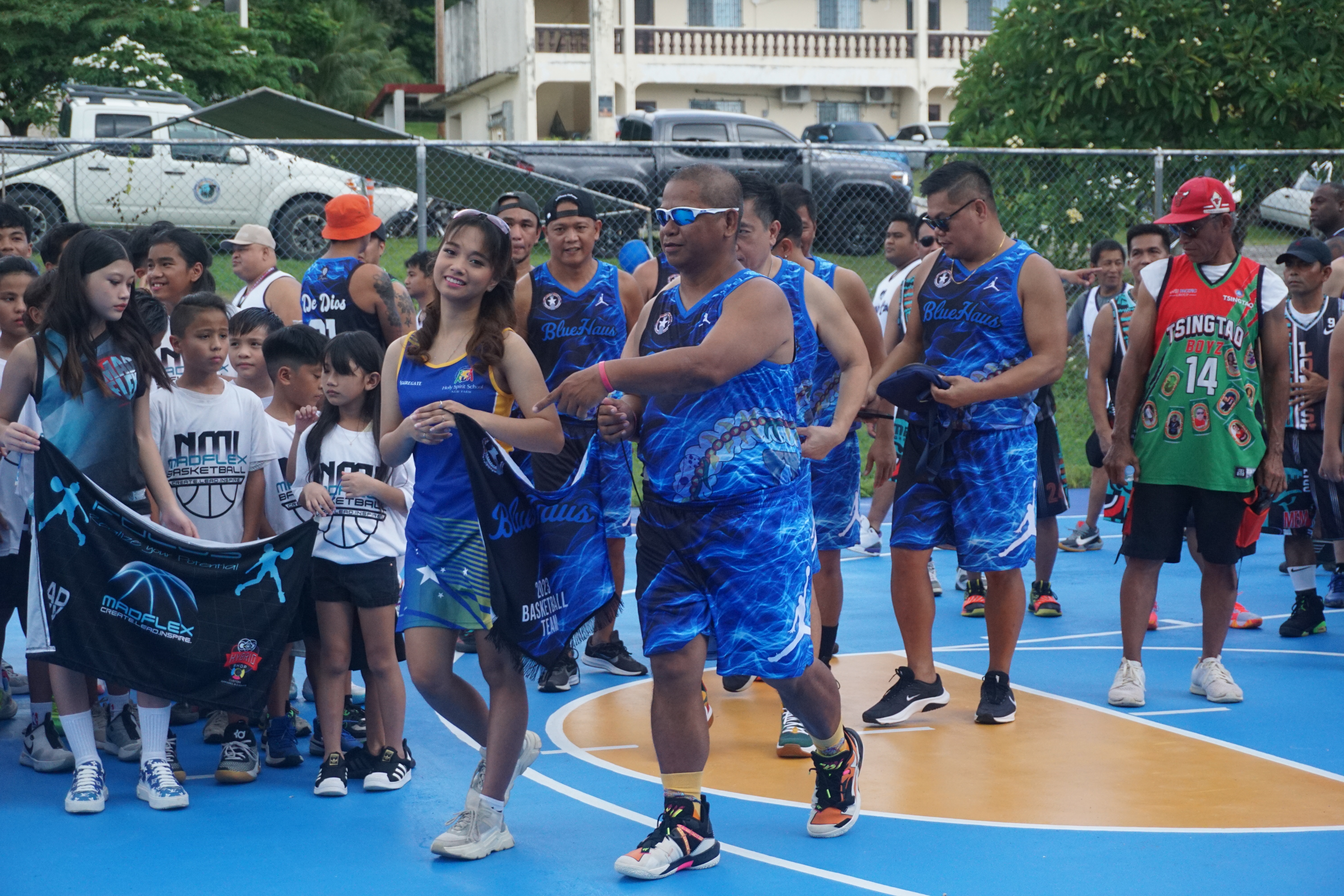 Blue Haus and their muse.