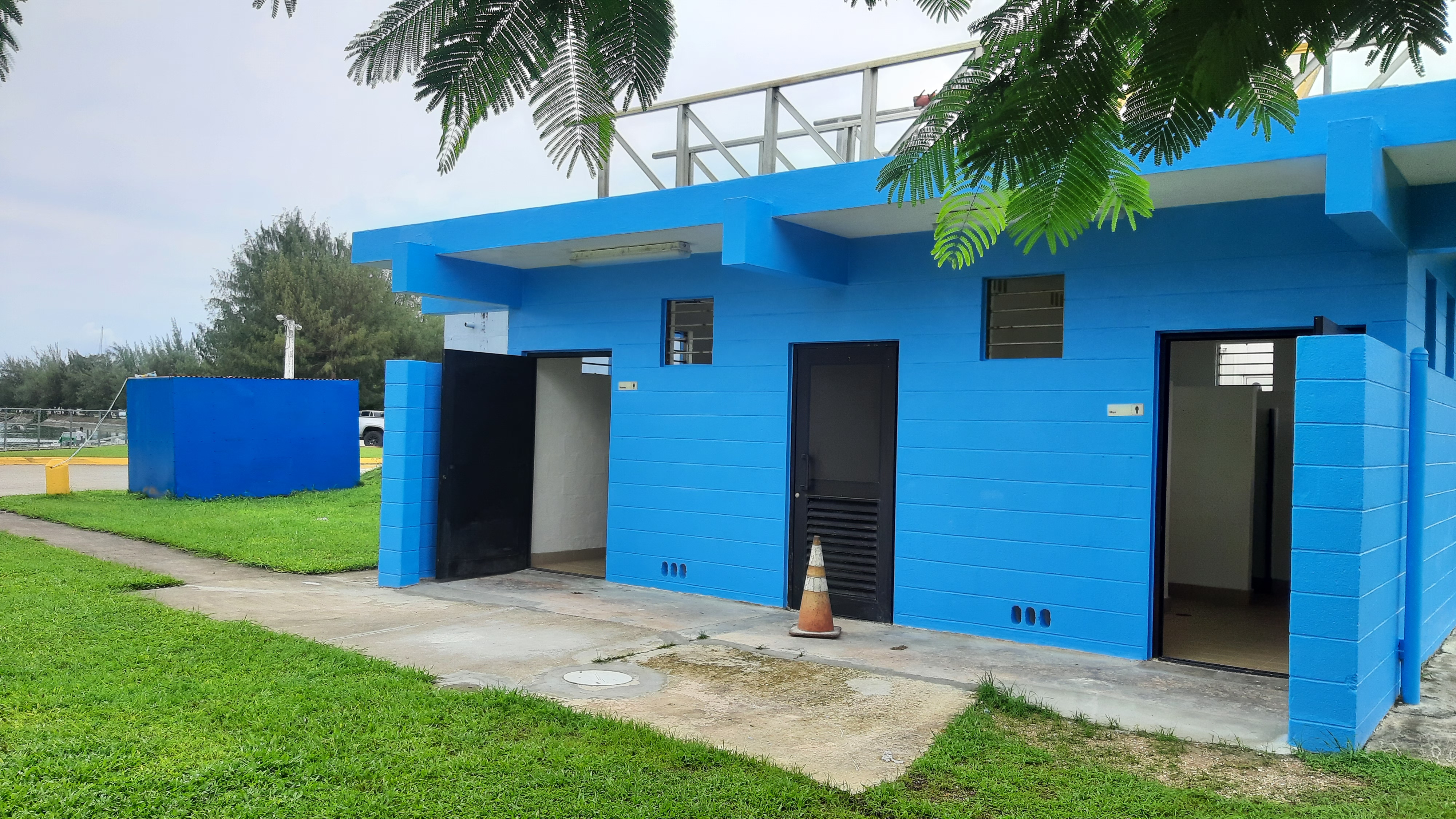 The Department of Lands & Natural Resources reopened the public restroom facility at Smiling Cove Marina in Garapan in July 2023 following renovations.   