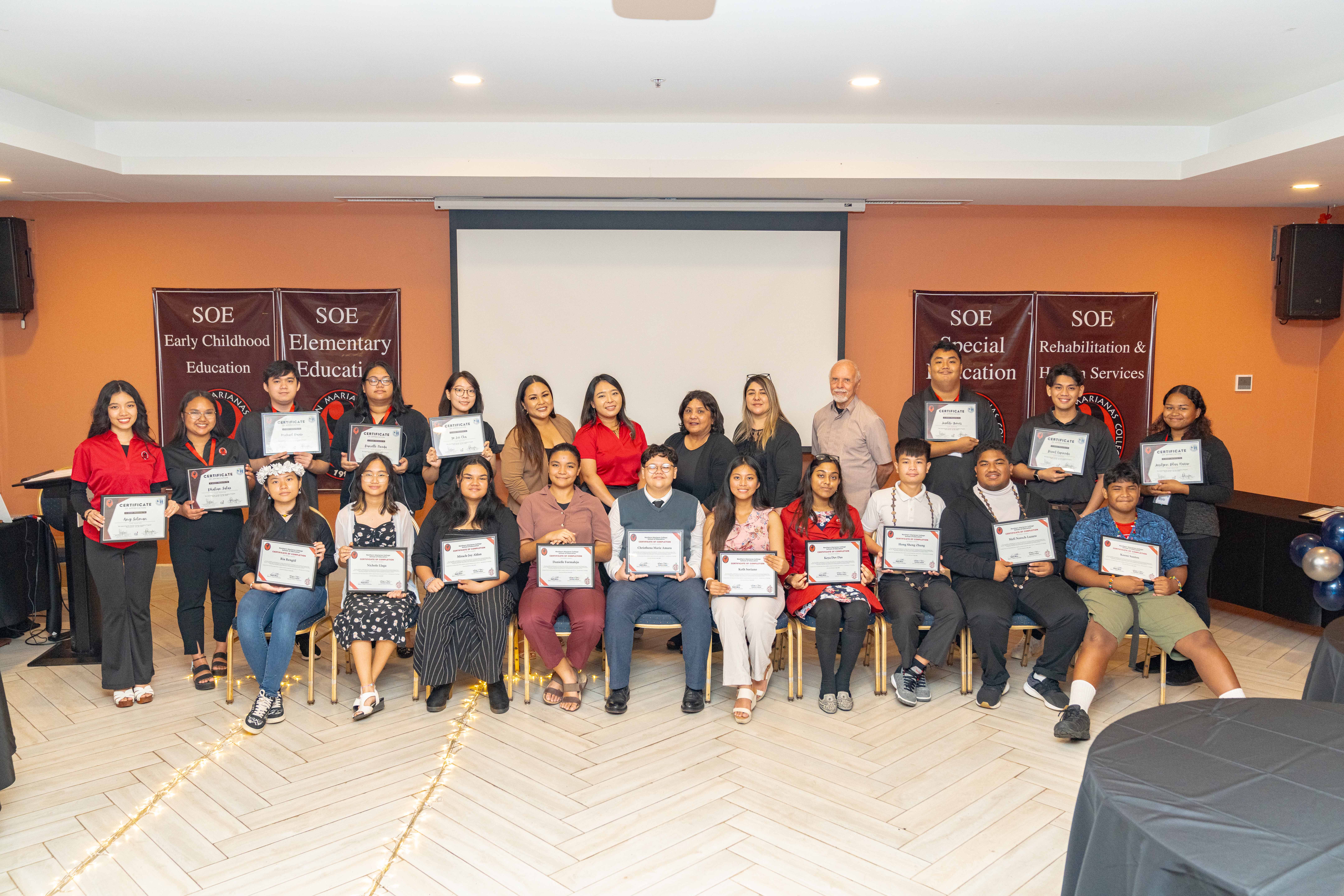 The graduates and mentors of this year's Teacher Academy Program, which is held in partnership with  Northern Marianas College and the Public School System.