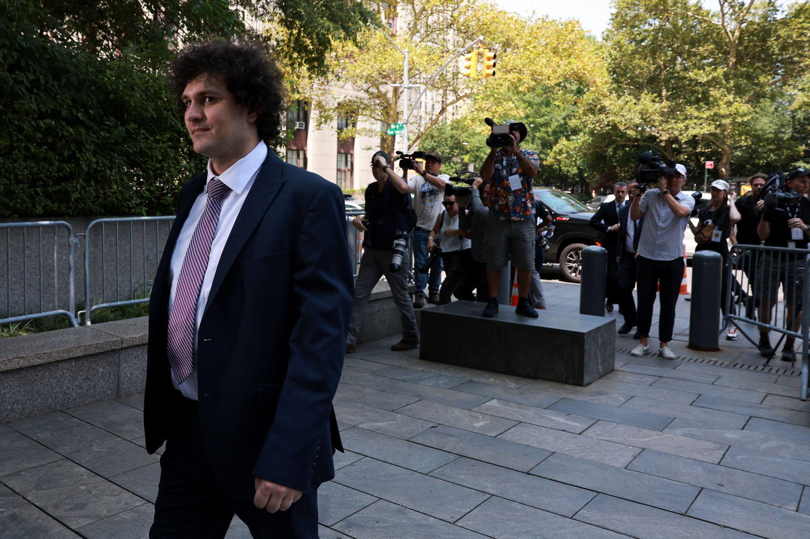 Indicted FTX founder Sam Bankman-Fried arrives at the United States Courthouse in New York City, U.S., July 26, 2023. REUTERS/Amr Alfiky