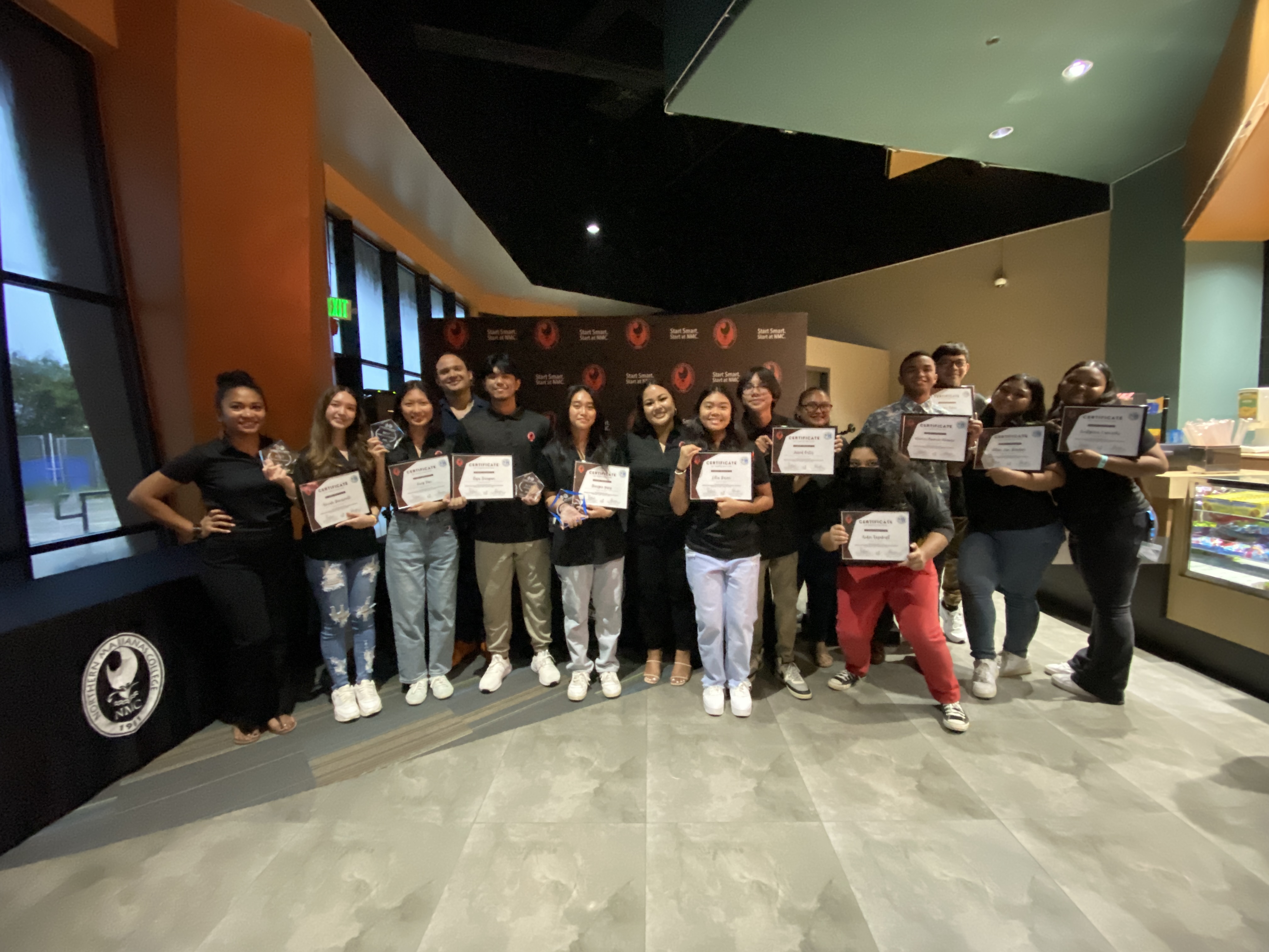 The members of the first cohort of the Cinema in Saipan: Filmmaking in the Marianas program include Koey Pan, Raja Sevugan, Lilia Brien, Ulusmar Ogumoro-Uludong, Klein Jan Berdan, Sheryne Yang, Wayne Takai, Aidin Tagabuel, Amiah Benavente, Jared Ortiz, and Soulynna Camacho.