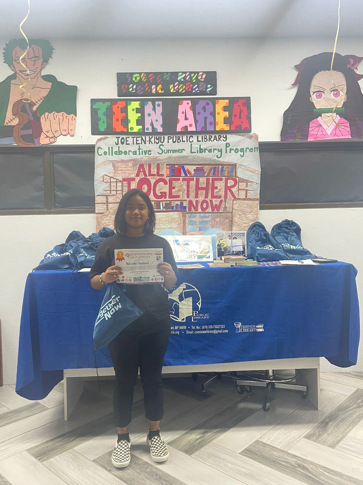 Nicole Somol, 1st place winner, “I Love My JKPL” writing contest.