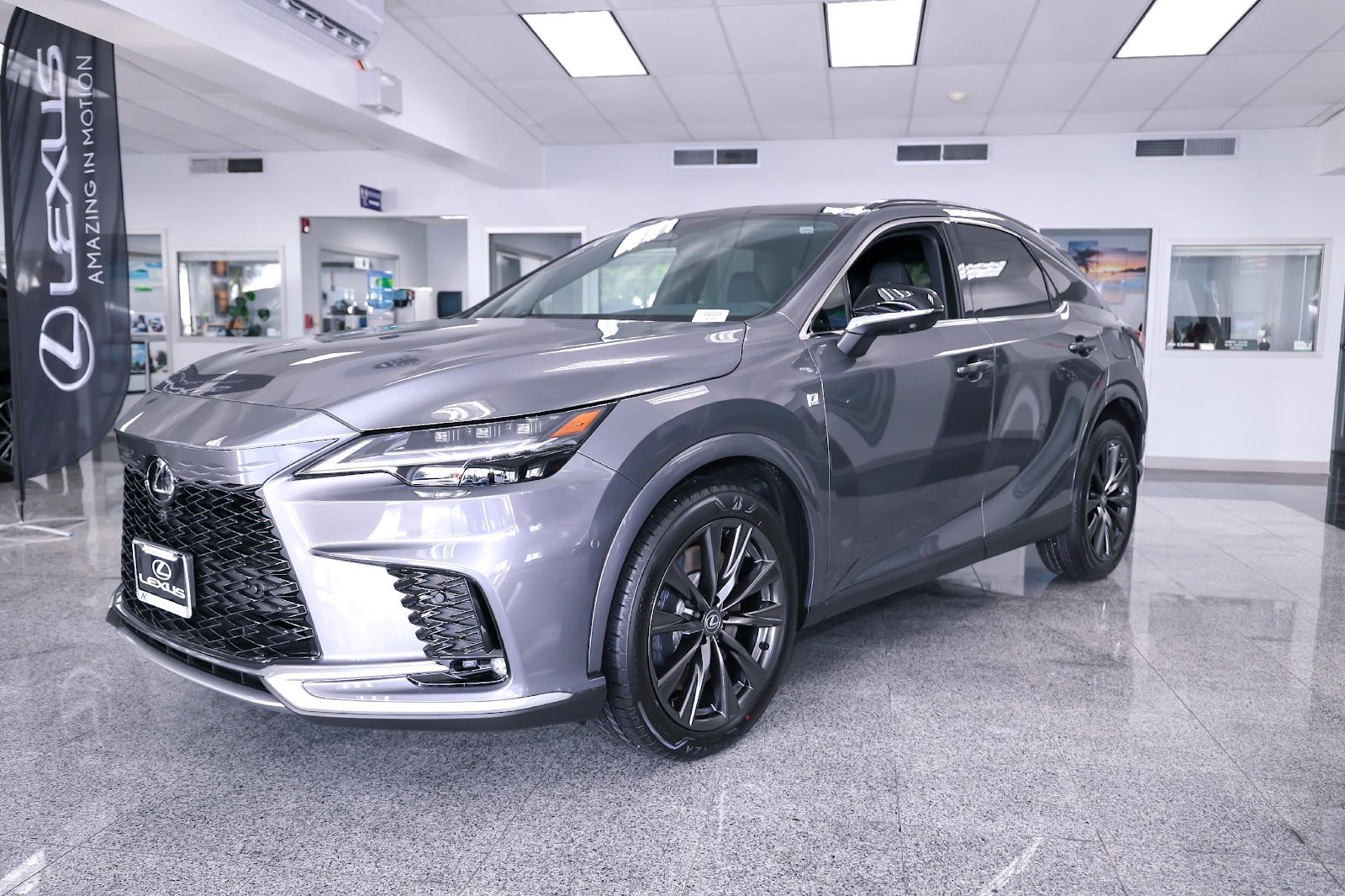 Guests enjoyed an up-close look at the Lexus RX 350 F-Sport, one of three Lexus luxury SUVs featured at Atkins Kroll's Lexus Soft Launch Event on Saipan on Aug. 23, 2023.