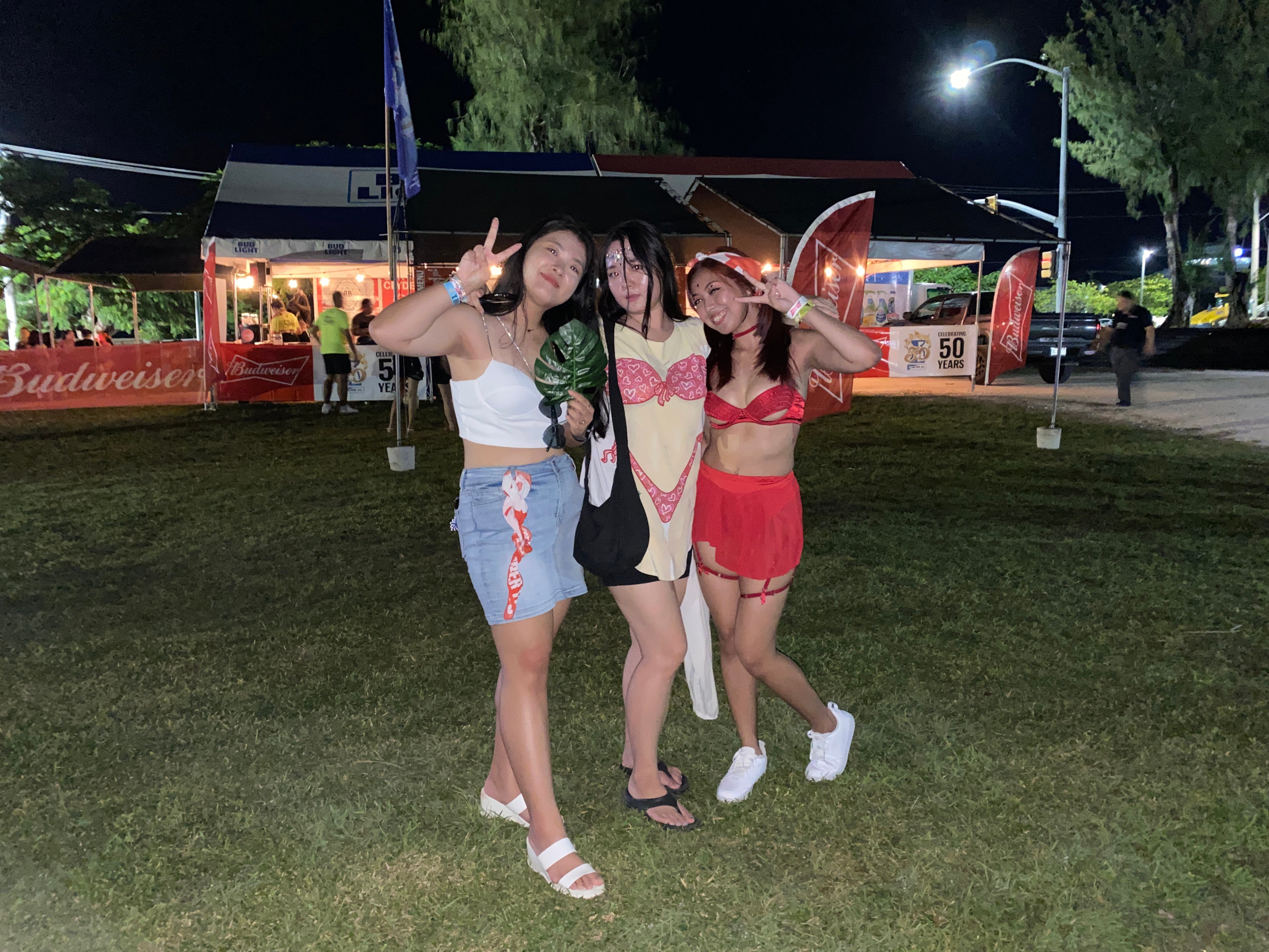 From left, Zoe Jo, Yona You, and Kristen Joy.