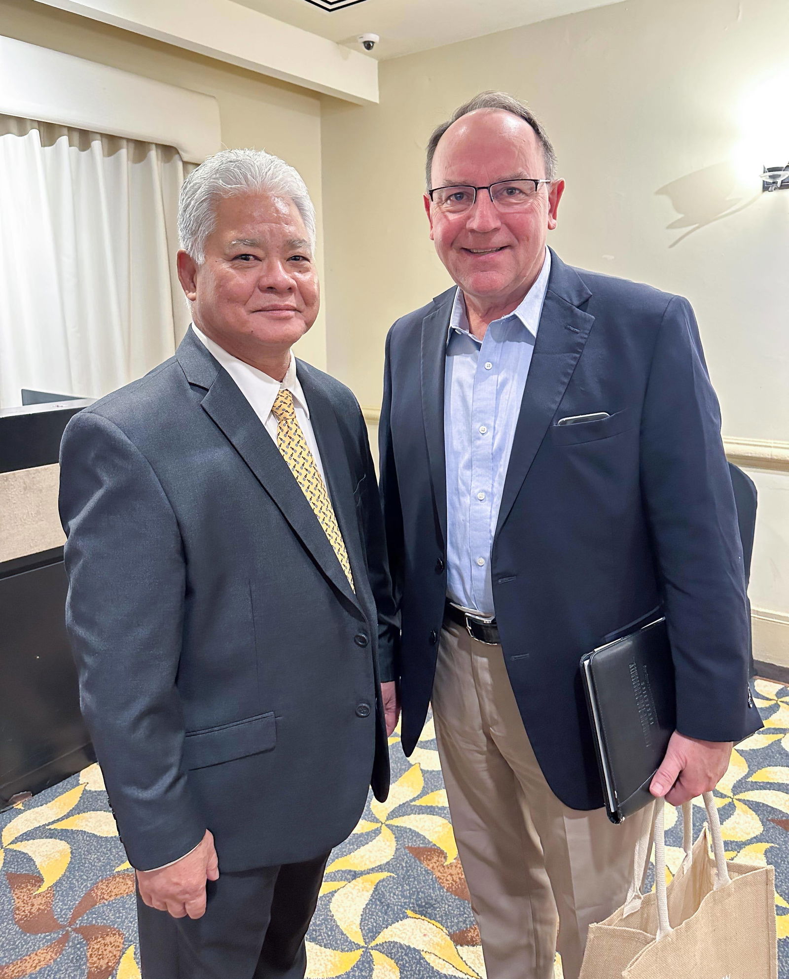 Gov. Arnold I. Palacios with U.S. Congressman Tom Tiffany, R-Wi.