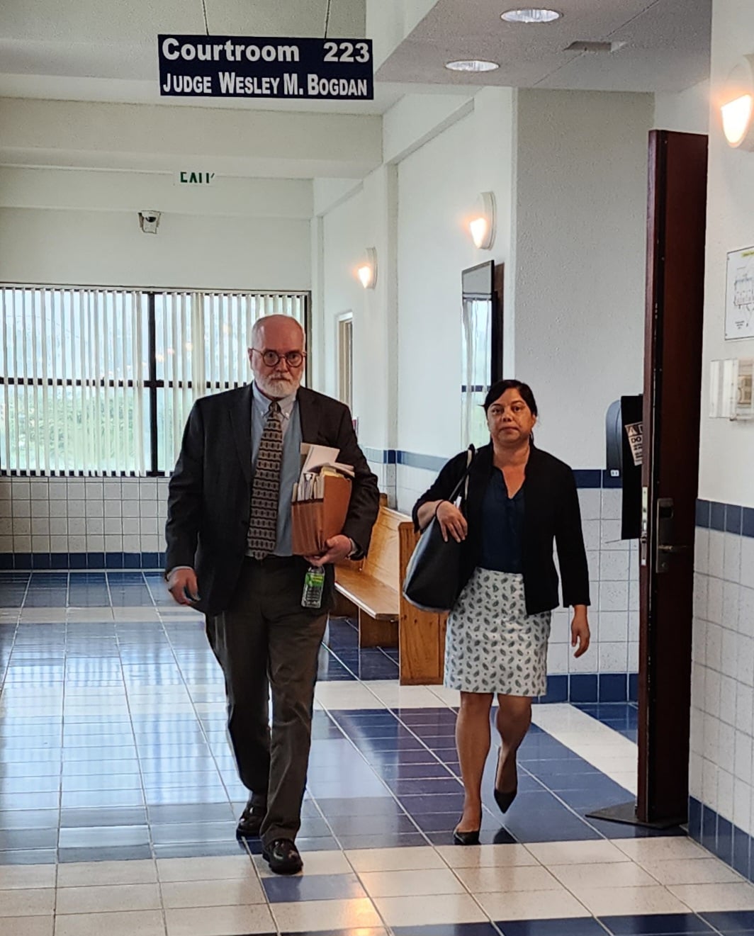 The lead prosecutor, Assistant Attorney General Steven Kessell, with co-counsel AAG Heather Barcinas.