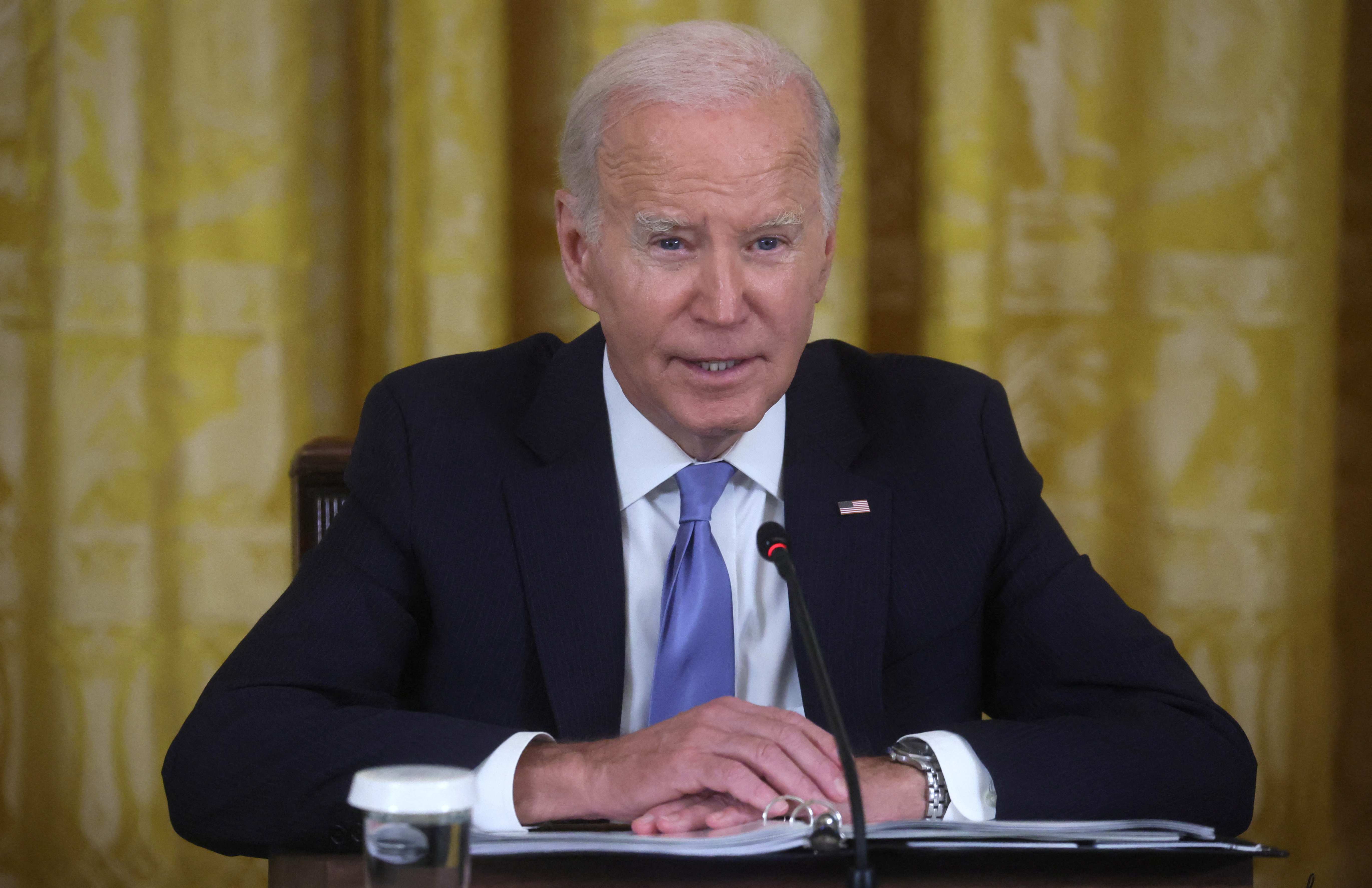 U.S. President Joe Biden hosts a summit with Pacific Island nation leaders at the White House in Washington, U.S., September 25, 2023. 