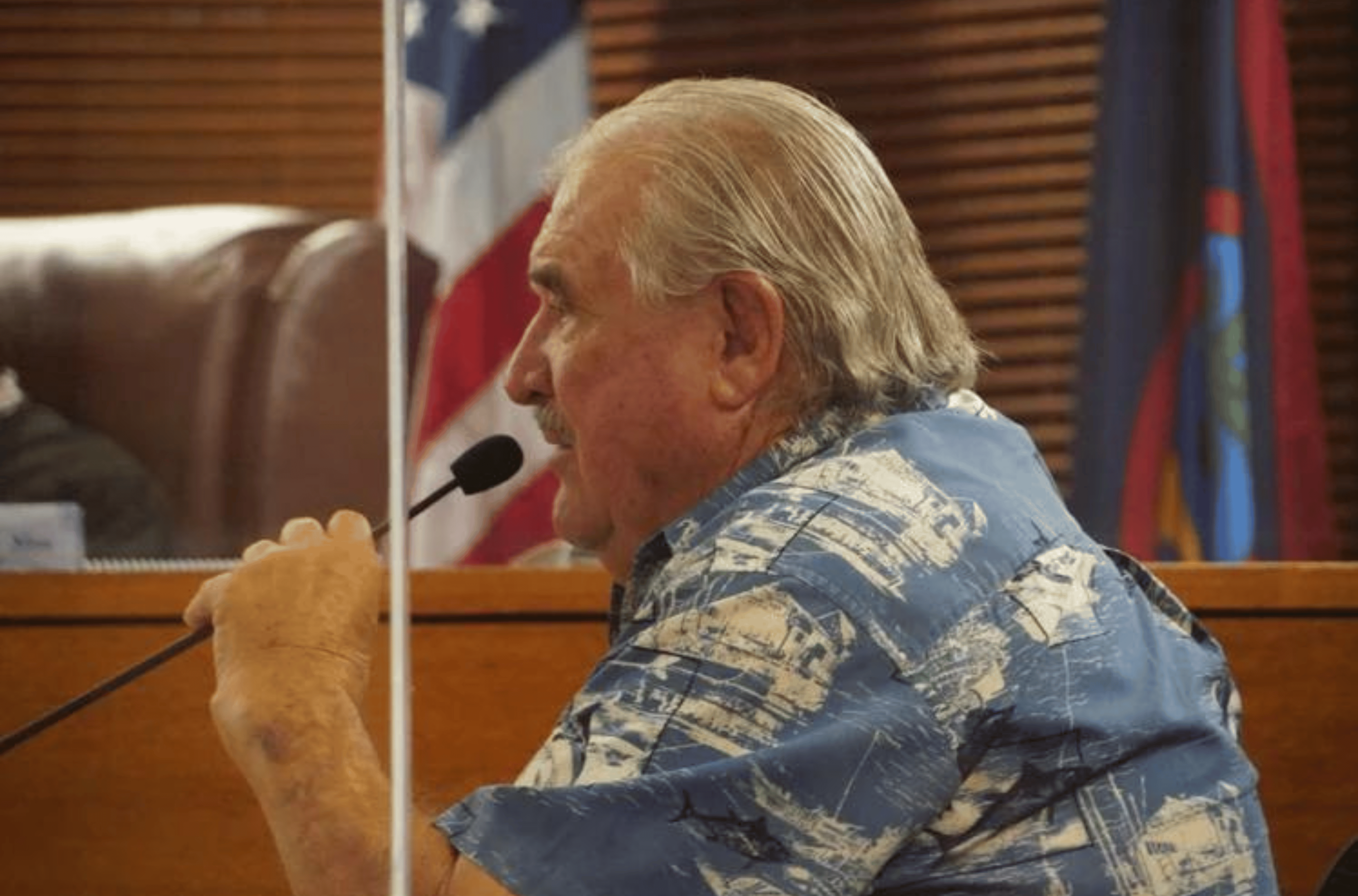 Henry Simpson testifies about being an employer to murder defendant, Nathan Jon Ojeda, who has been on trial for the past week in the Superior Court of Guam Friday, Sept. 15, 2023.