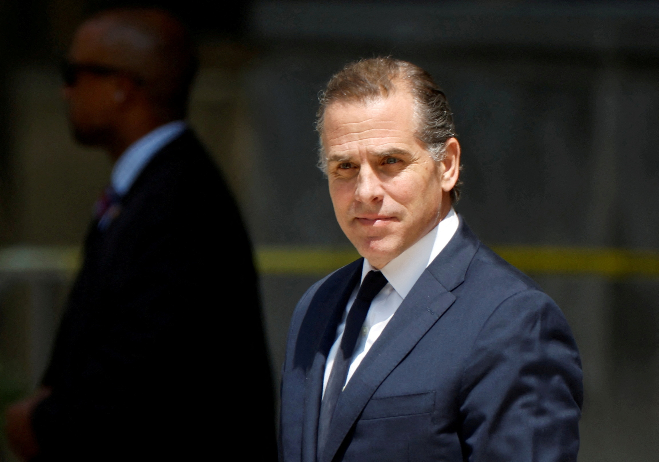 Hunter Biden, son of U.S. President Joe Biden, departs federal court after a plea hearing on two misdemeanor charges of willfully failing to pay income taxes in Wilmington, Delaware, U.S. July 26, 2023. 