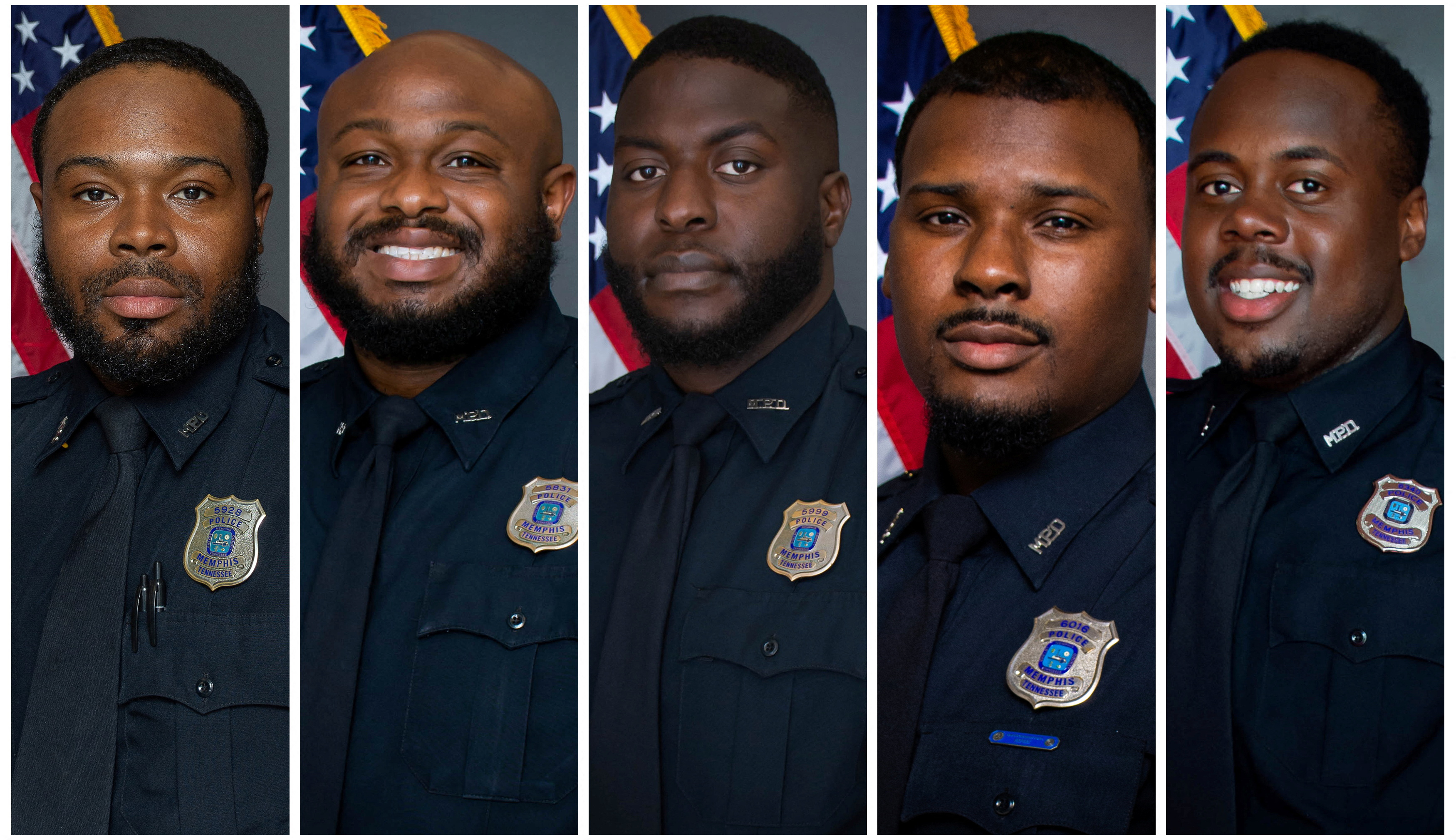 Officer Demetrius Haley, who had been hired by the Memphis Police Department in August 2020 and was terminated with four other officers after their involvement in a traffic stop that ended with the death of Tyre Nichols, poses in an undated photograph in Memphis, Tennessee, U.S. Memphis Police Department/Handout via REUTERS/File Photo