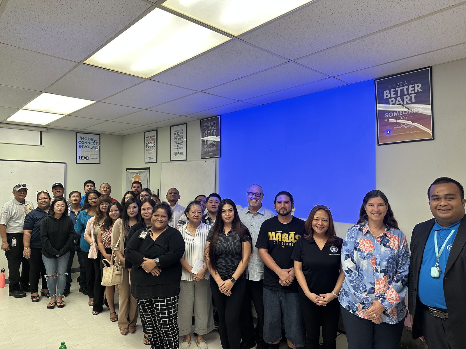 The participants of the Saipan Chamber of Commerce’s 3rd Quarter Professional Development, morning session.