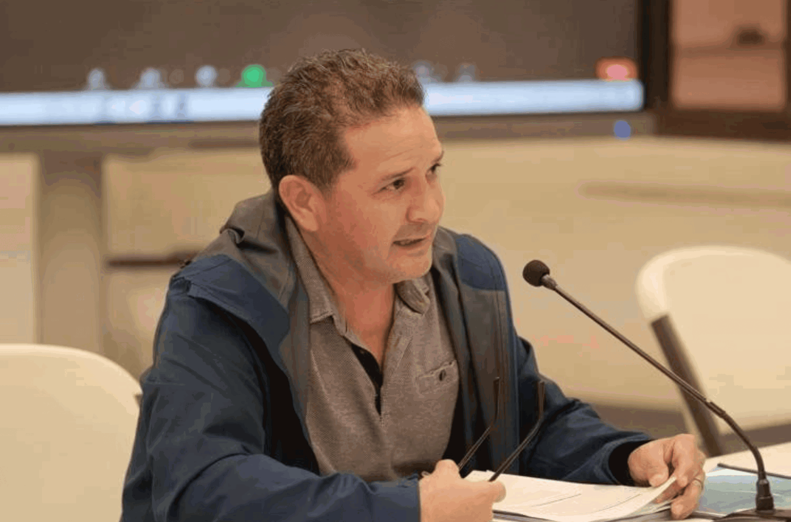 Guam Waterworks Authority General Manager Miguel C. Bordallo speaks during a Guam Public Utilities Commission special meeting at the GCIC building in Hagåtña on Tuesday, Sept. 26, 2023. 