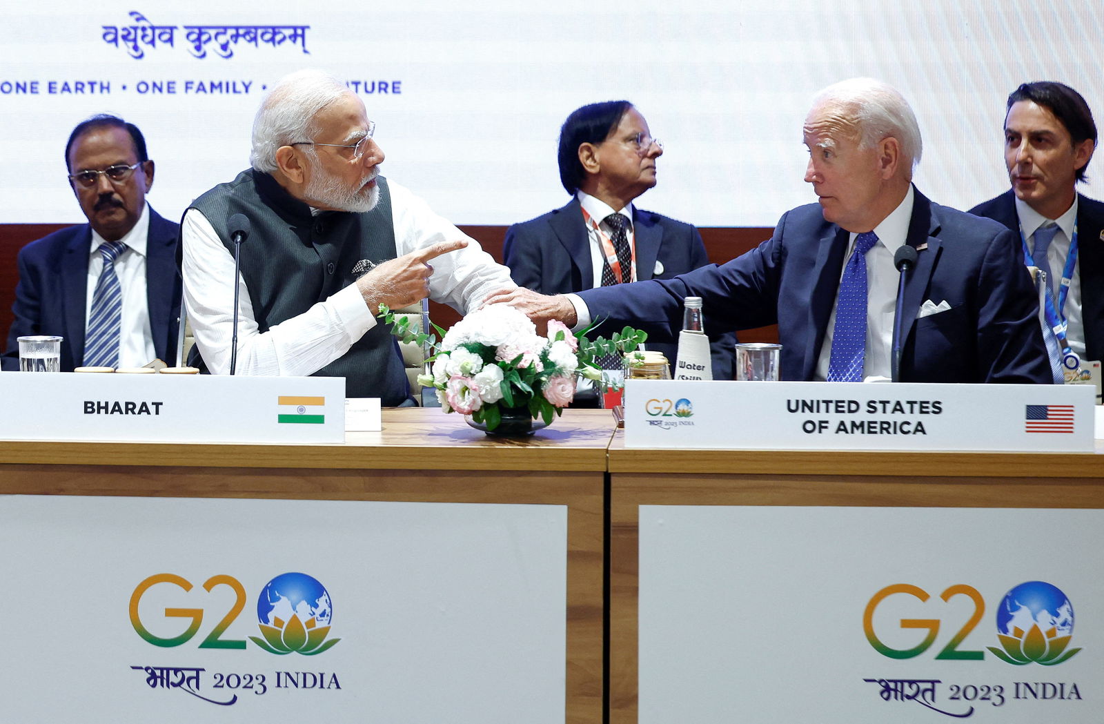 U.S. President Joe Biden and Indian Prime Minister Narendra Modi attend Partnership for Global Infrastructure and Investment event on the day of the G20 summit in New Delhi, India, September 9, 2023. 