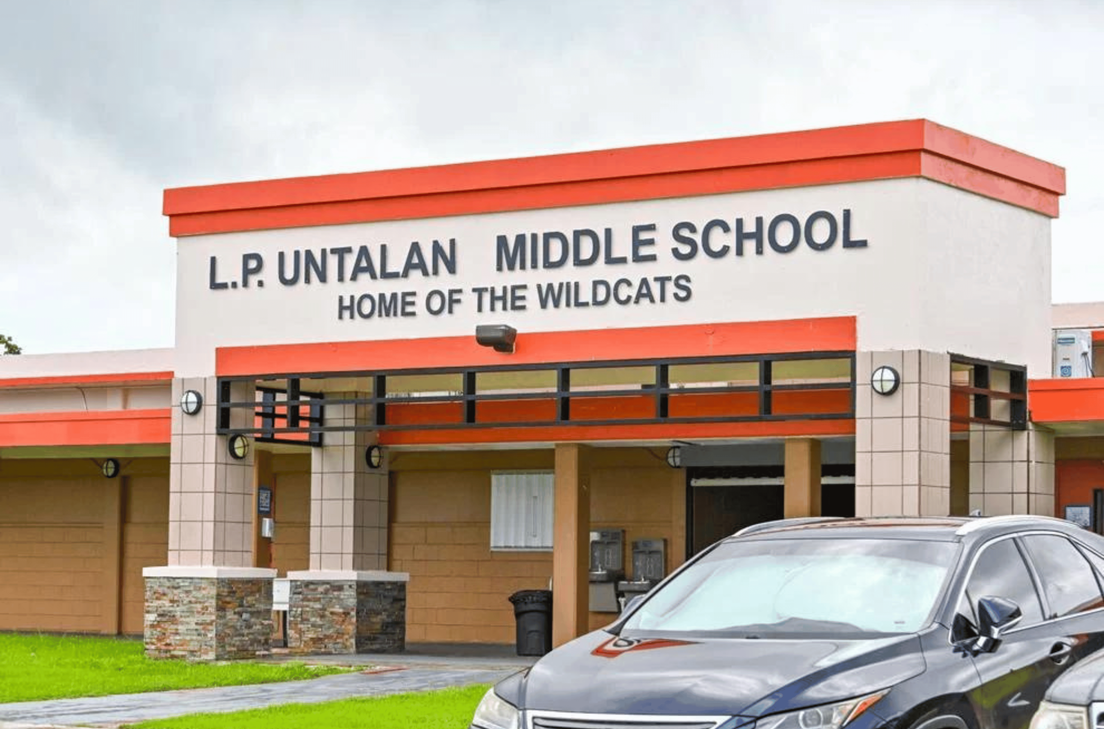 L.P. Untalan Middle School is seen Thursday, Aug. 17, 2023, in Barrigada.