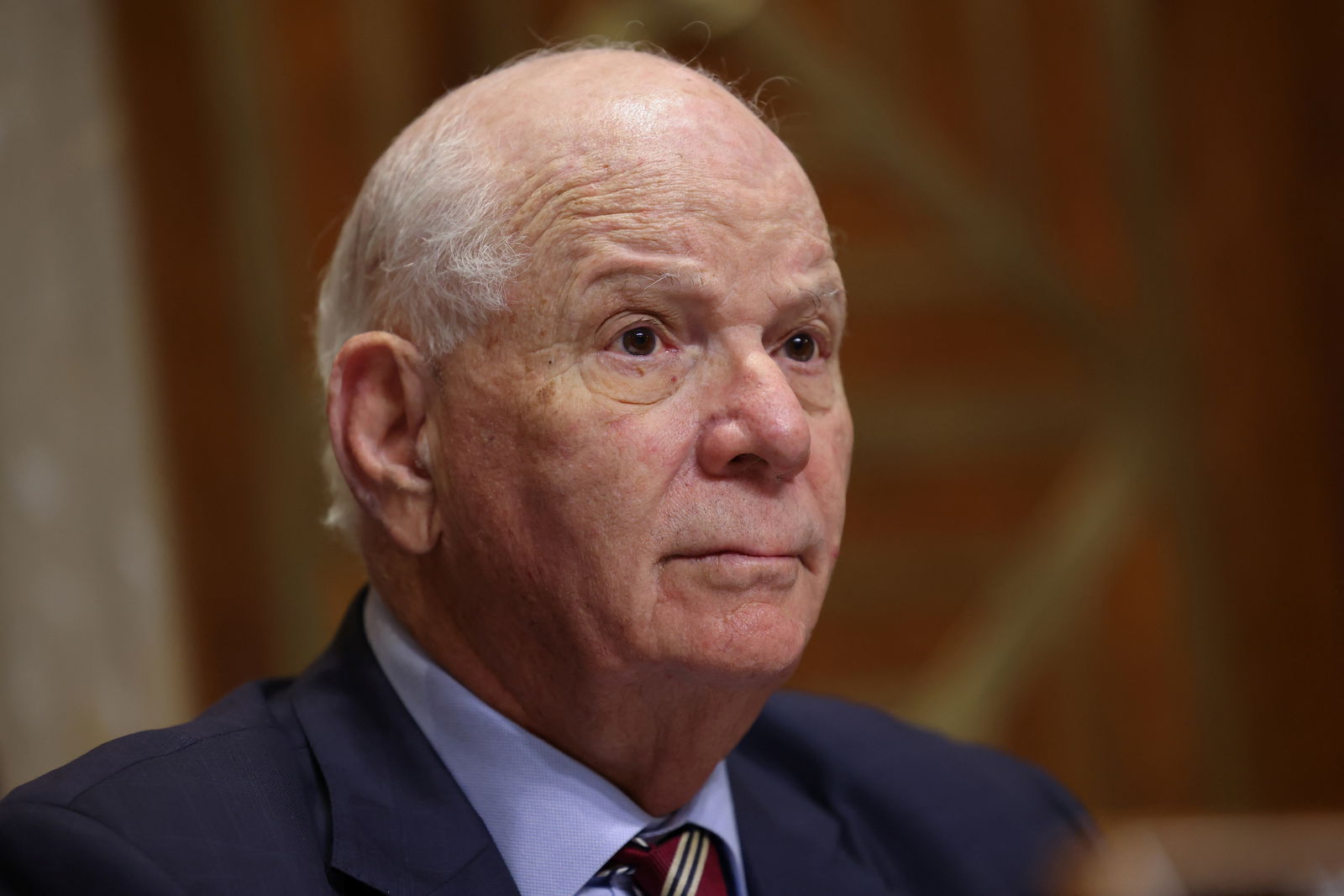 U.S. Senator Ben Cardin (D-MD) during a Senate Foreign Relations Committee hearing on "Accountability for Russian Atrocities in Ukraine", on Capitol Hill in Washington, U.S., May 31, 2023. 
