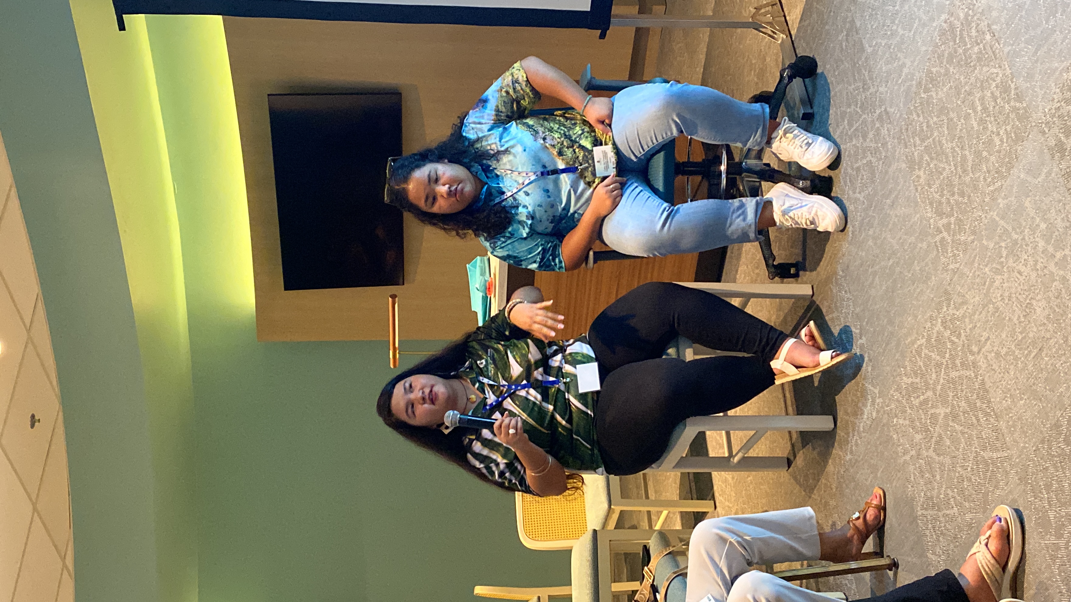 Chauntae Quichocho and Caley Jay Chargualaf were among the presenters at the recently concluded Marianas History Conference.