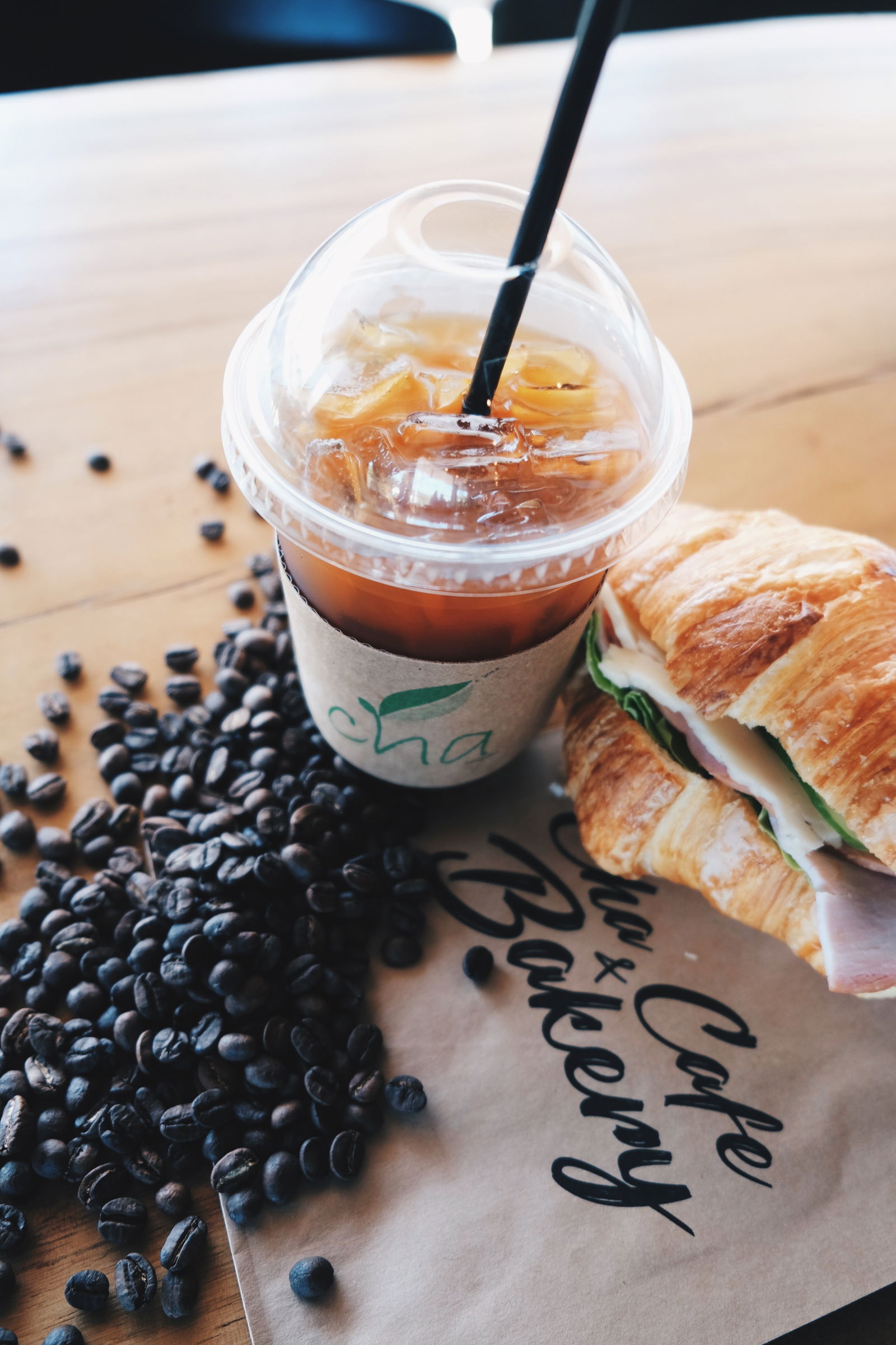 Iced Americano by Cha's Cafe and Bakery.