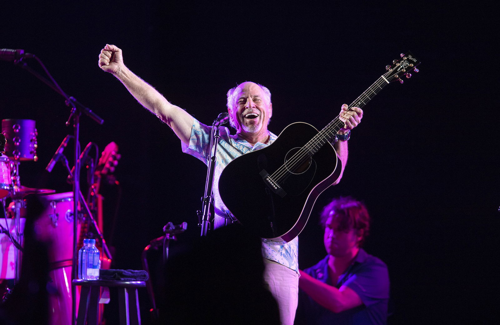 Jimmy Buffett performs at Old School Square in Delray Beach, Florida, on May 13, 2021. Buffett died Friday, Sept. 1, 2023, at age 76. (Michael Laughlin/South Florida Sun Sentinel/TNS)