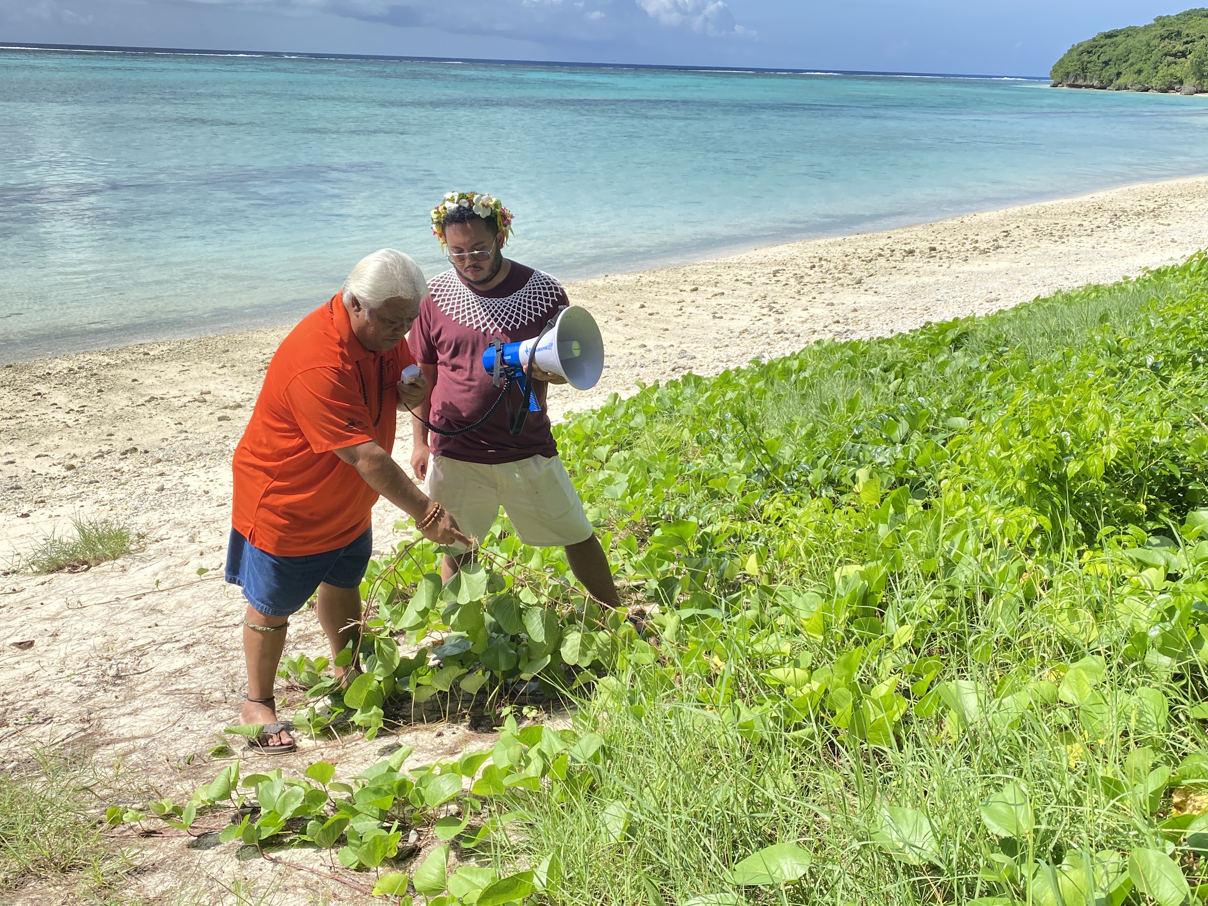 A file photo of Donald Mendiola at an Amut Walk held earlier this year. Mendiola was asked to teach a group of community members about local medicine.