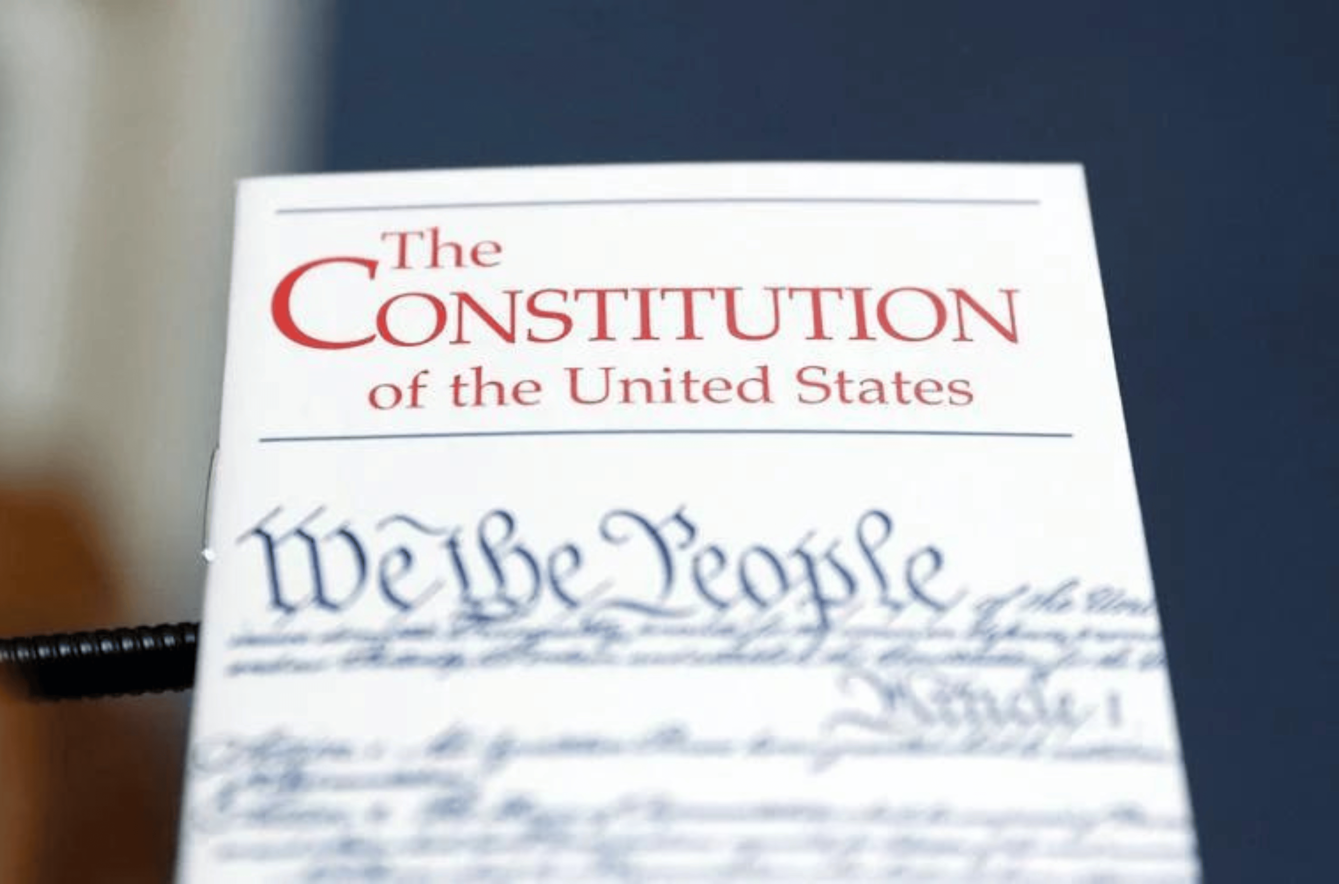 A copy of the U.S. Constitution. Andrew Harnik/Getty Images