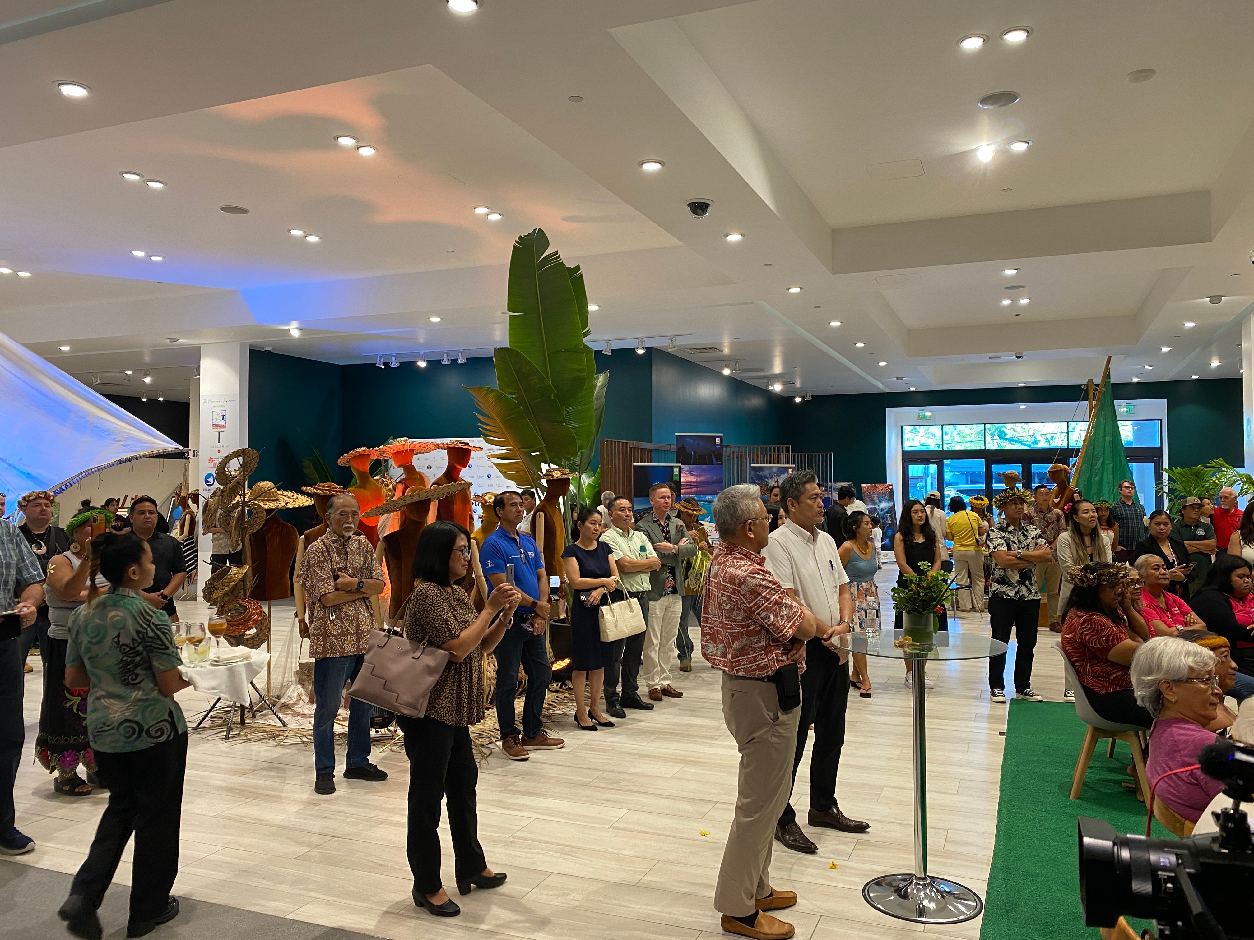 Community members gather at T Galleria by DFS, Saipan for the official launch of Marianas Experience on Thursday.