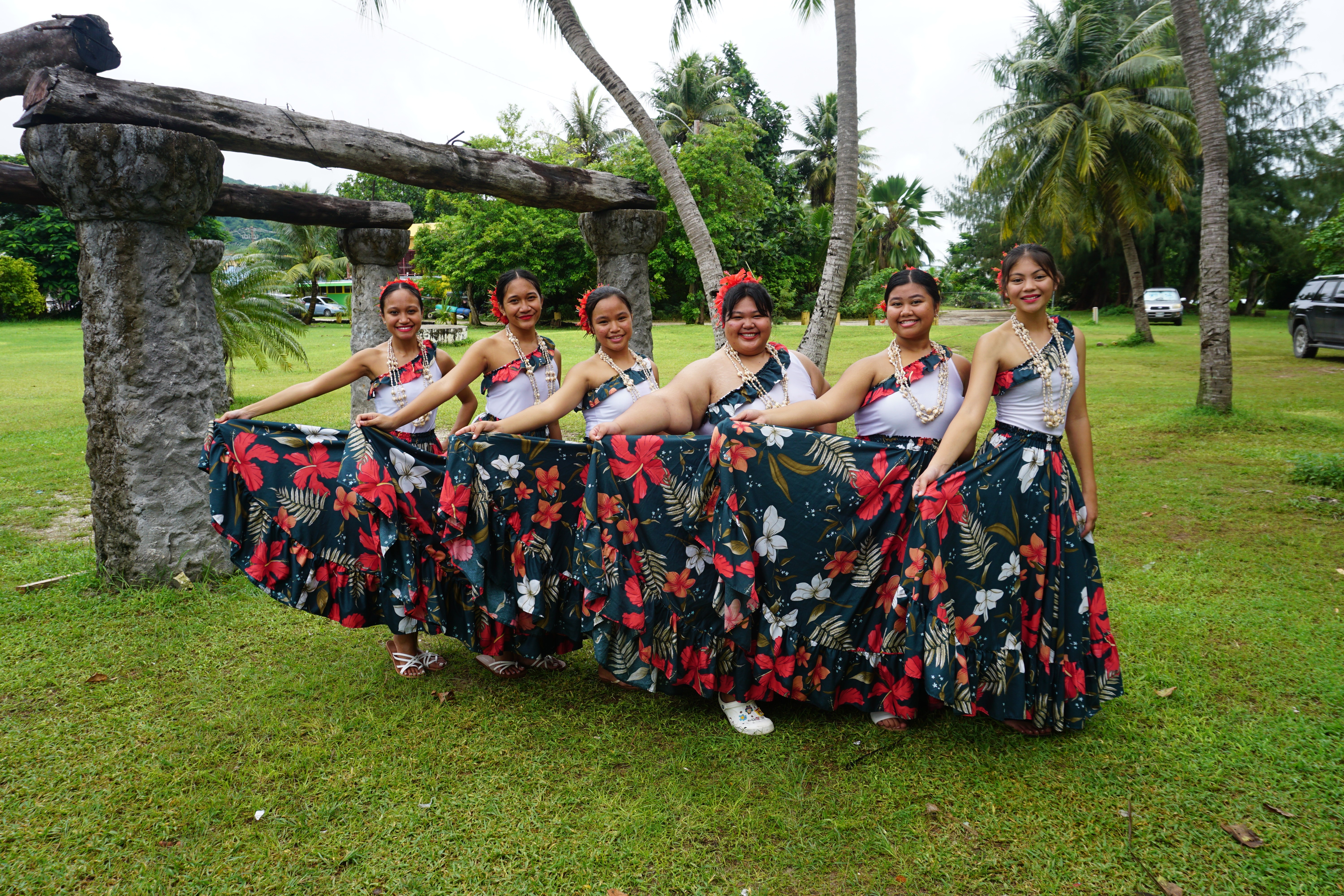 Cultural dancers perform at the proclamation signing designating September as Chamorro Carolinian Cultural Heritage Month. Every Sunday in September, the Songs and Chants of the Islands celebration takes place at the Carolinian Utt.