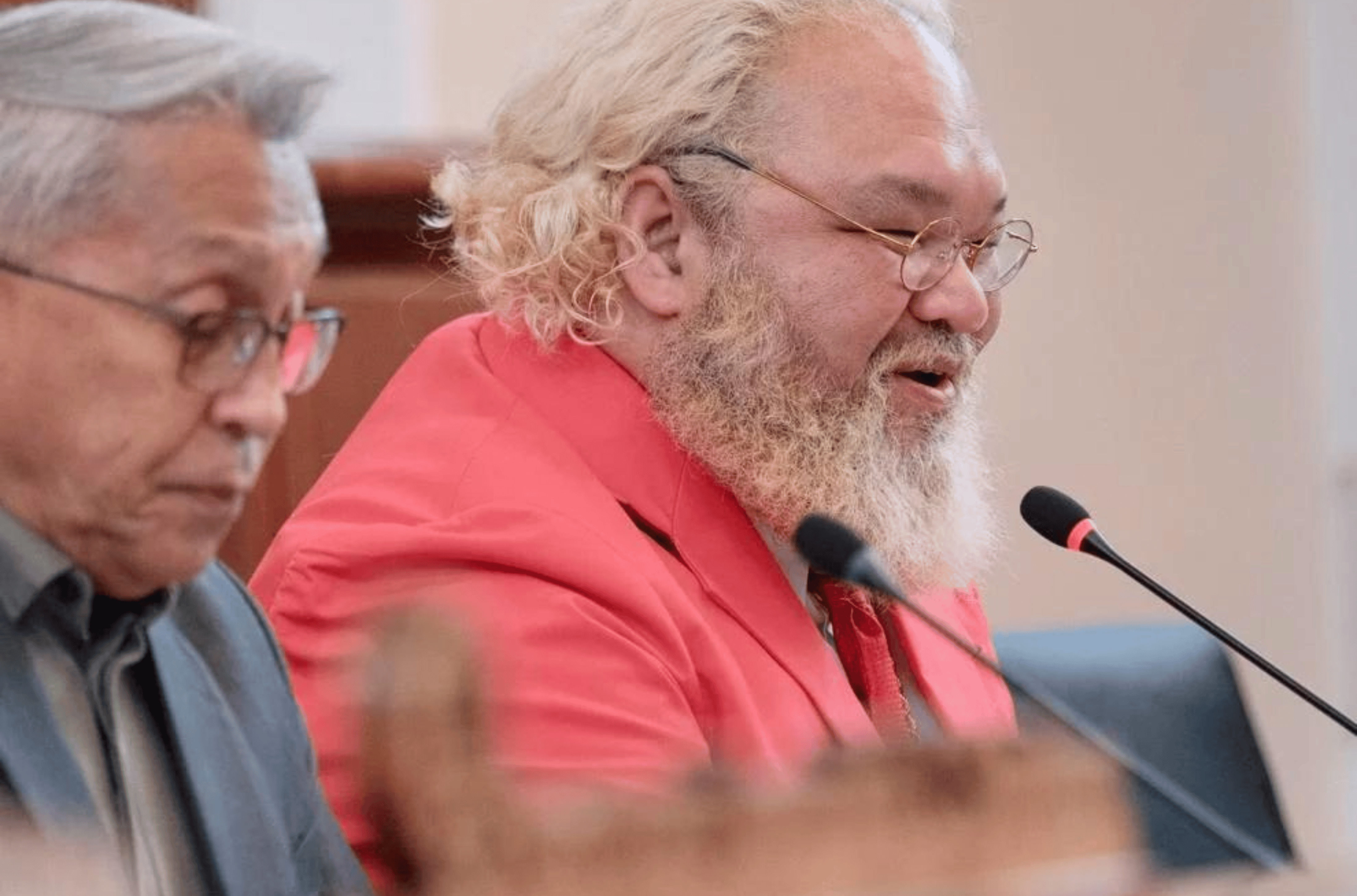 Sen. Dwayne San Nicolas speaks during a public hearing at the Guam Congress Building in Hagåtña on Tuesday, Sept. 19, 2023. 