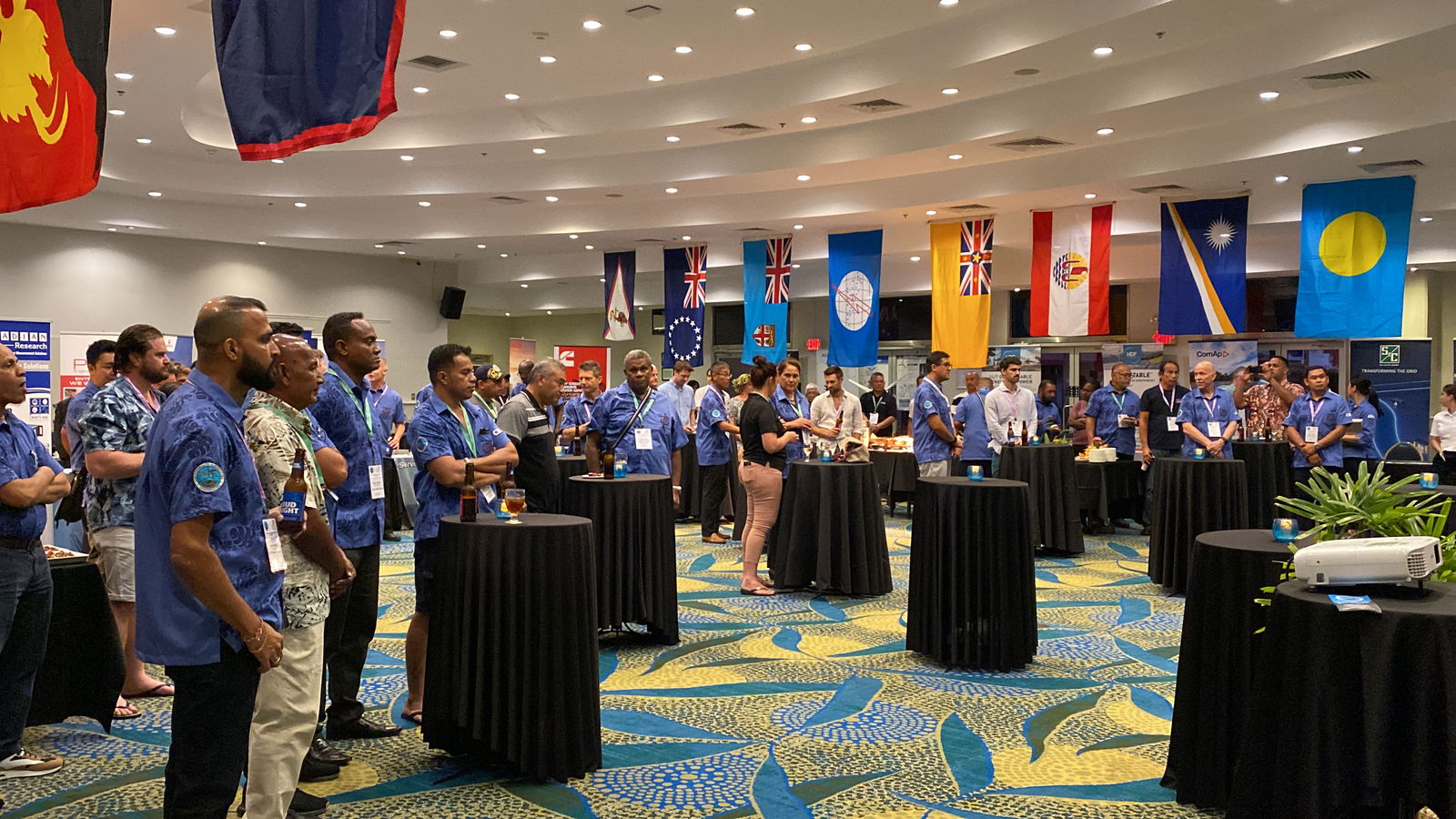 Pacific representatives gather at the trade show portion of the Pacific Power Association’s Annual Conference