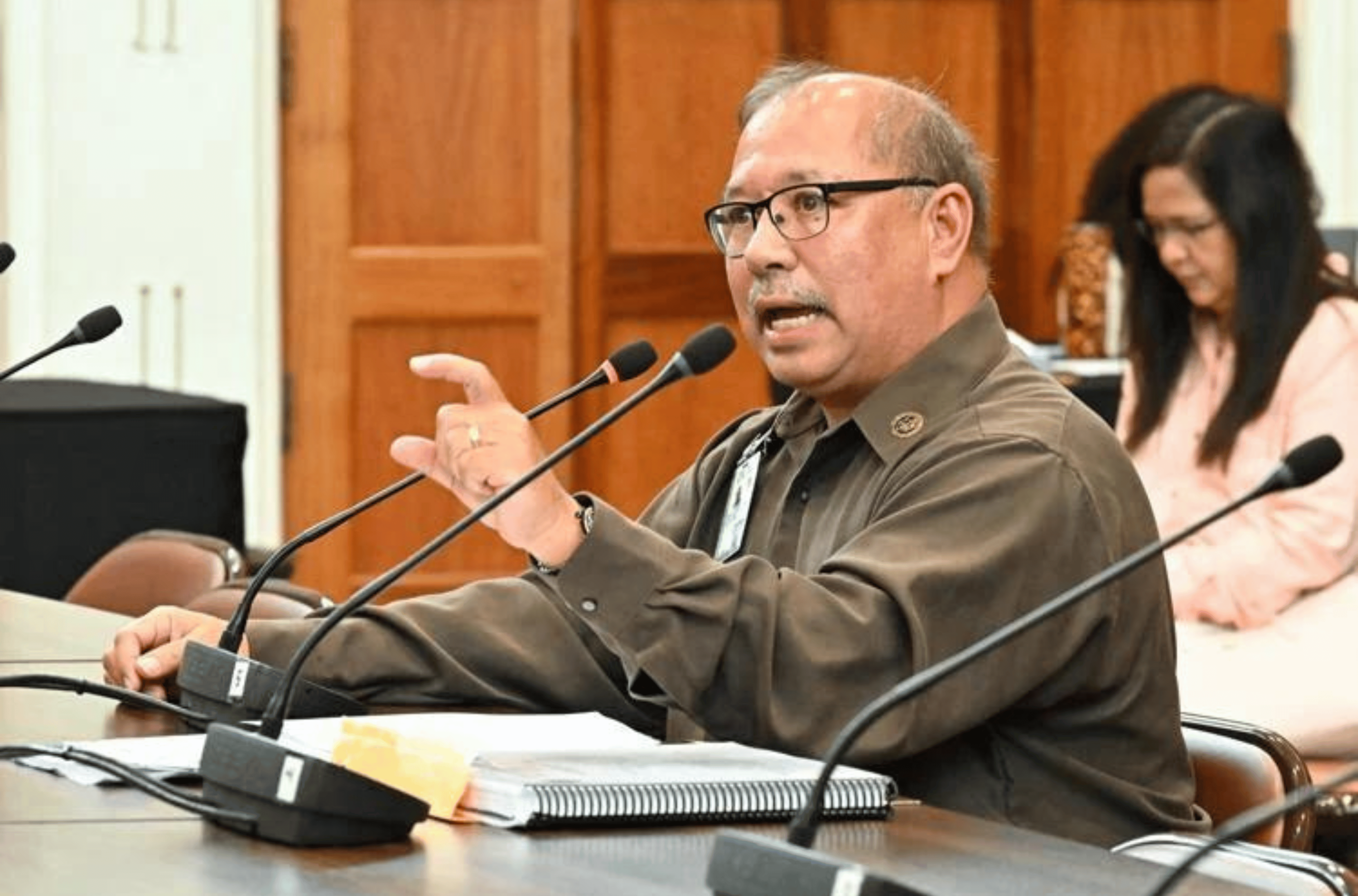 Fred Bordallo testifies before the Legislature on Thursday, Sept. 21, 2023.