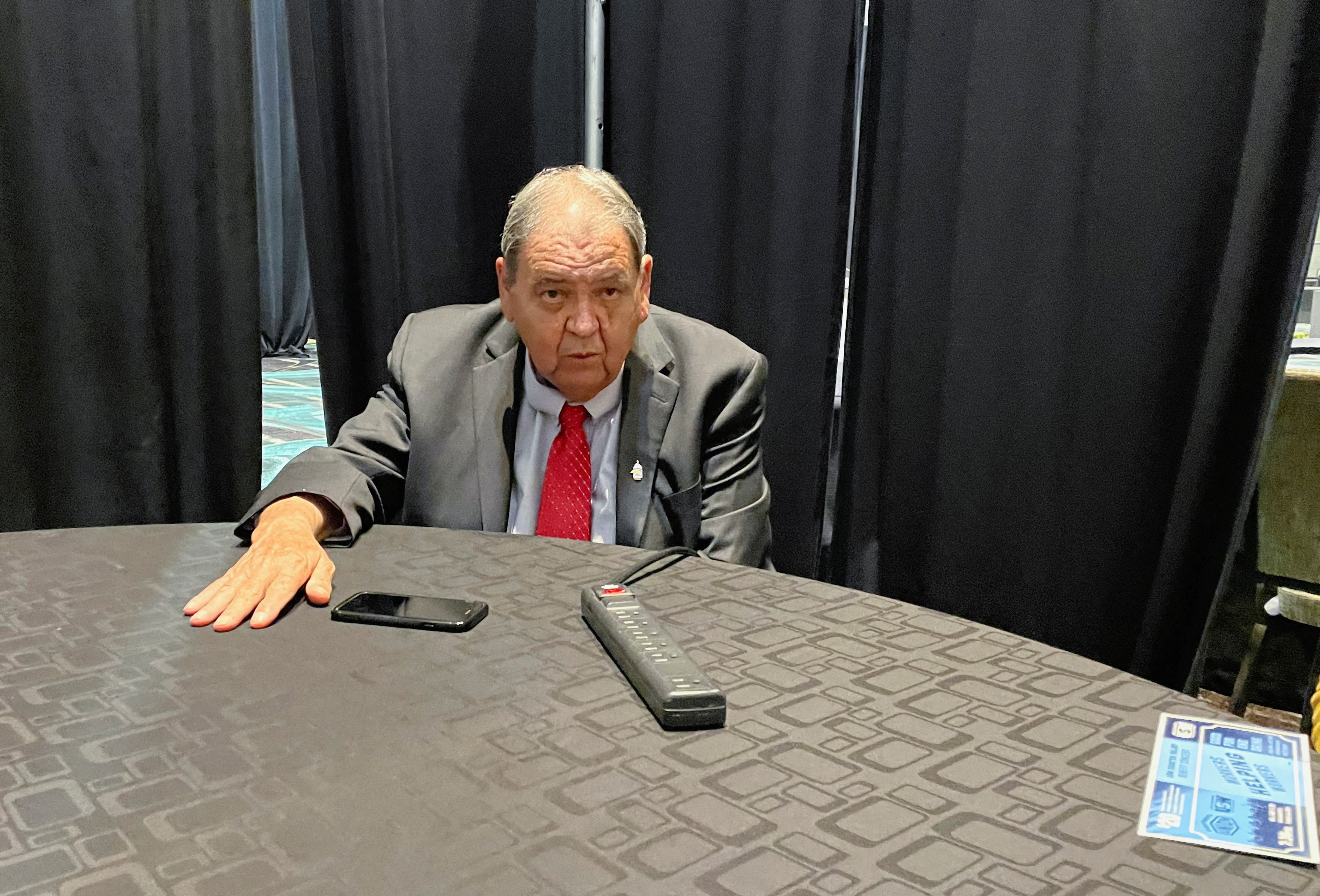 Thomas Conway, United Steelworkers International president, in Las Vegas, Nevada, U.S., August 8, 2022. REUTERS/Erwin Seba/File Photo