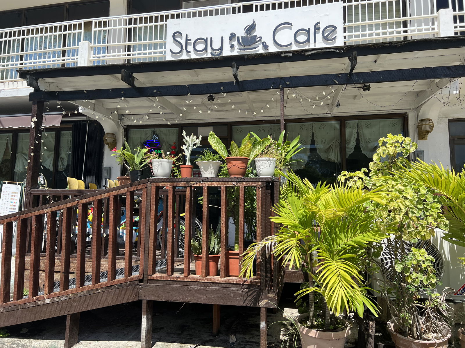 Stay Cafe is located on Beach Road across from 13 Fishermen pavilion in Lower Garapan.
