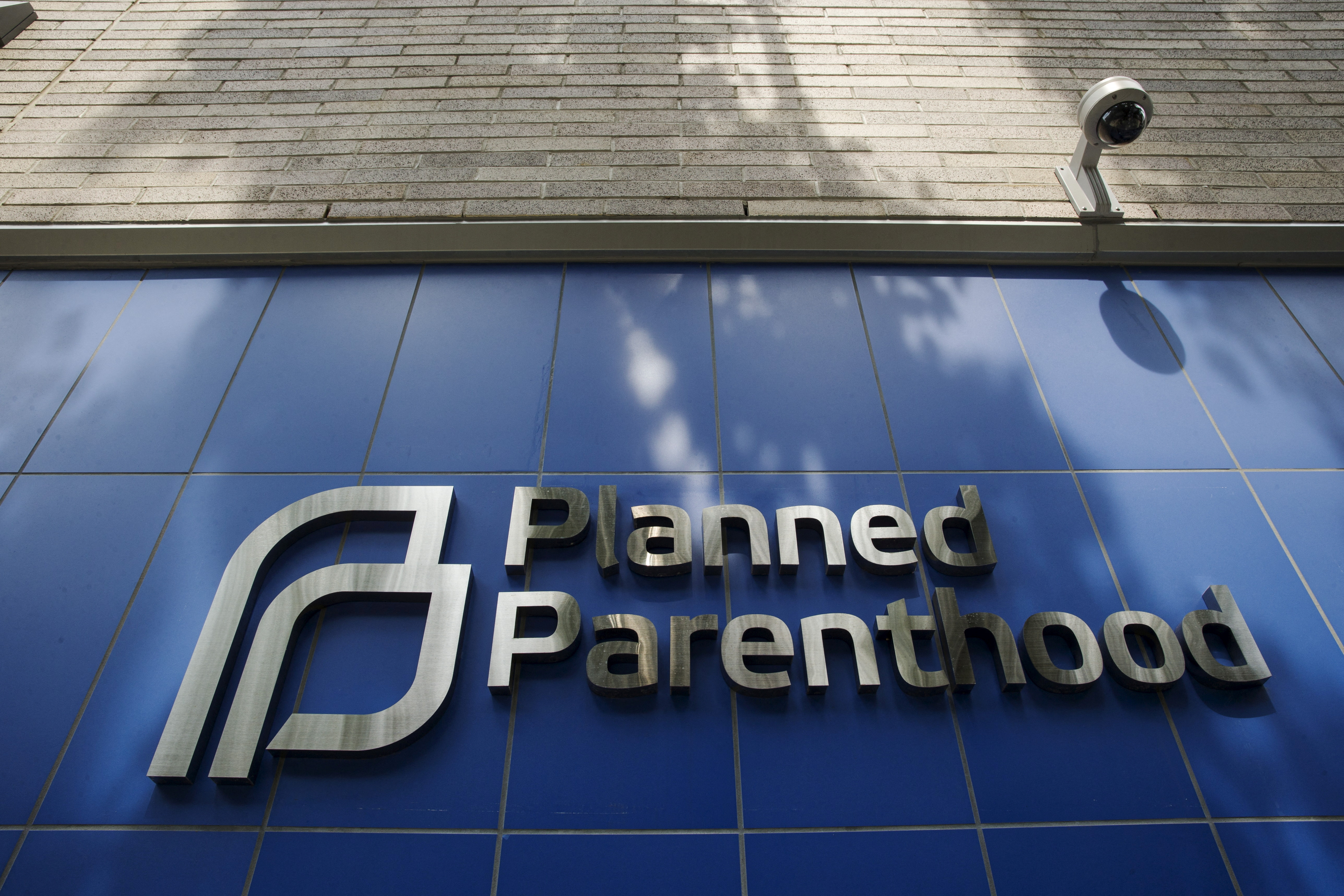 A sign is pictured at the entrance to a Planned Parenthood building in New York August 31, 2015.