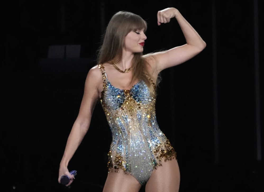 Taylor Swift performs during “The Eras Tour,” Aug. 7, 2023, at SoFi Stadium in Los Angeles.