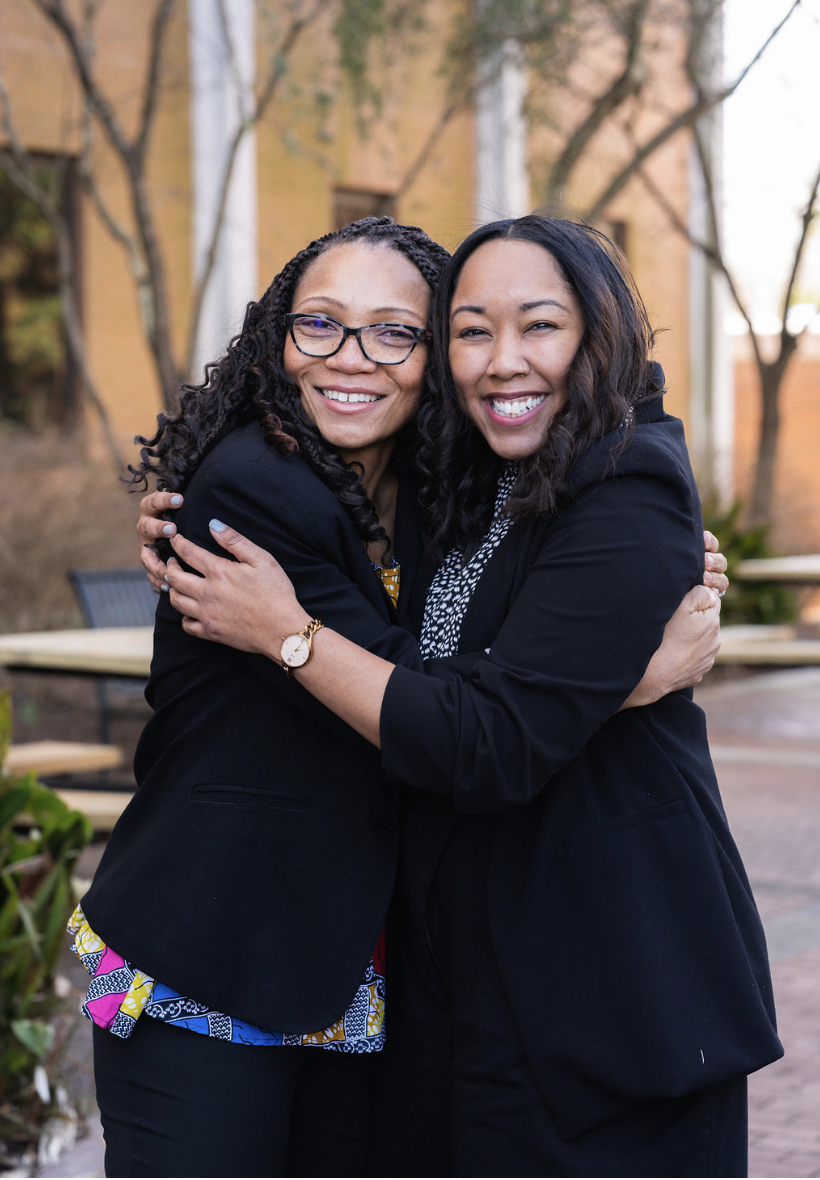 Dr. Collette Chapman-Hilliard, left, and Ph.D candidate Shawntell Pace. 