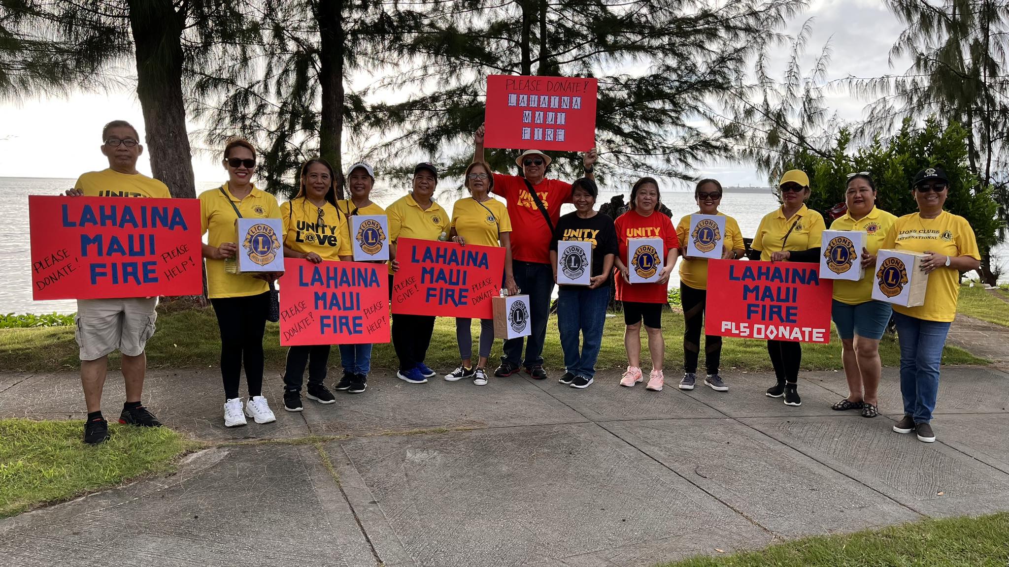 The Lions Clubs International District 204 conducts a coin drive at the San Jose intersection.