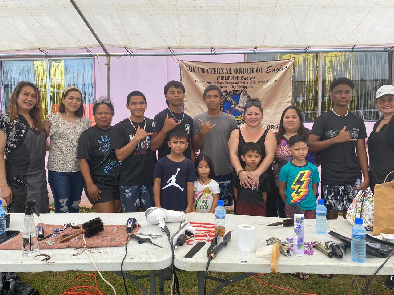 In collaboration with the Saipan Magahaga’ Lady Eagles Club, the office of Rep. Julie A. Ogo sponsored a “back to school” community outreach project that provided free haircuts to the children and youth of Rota.
