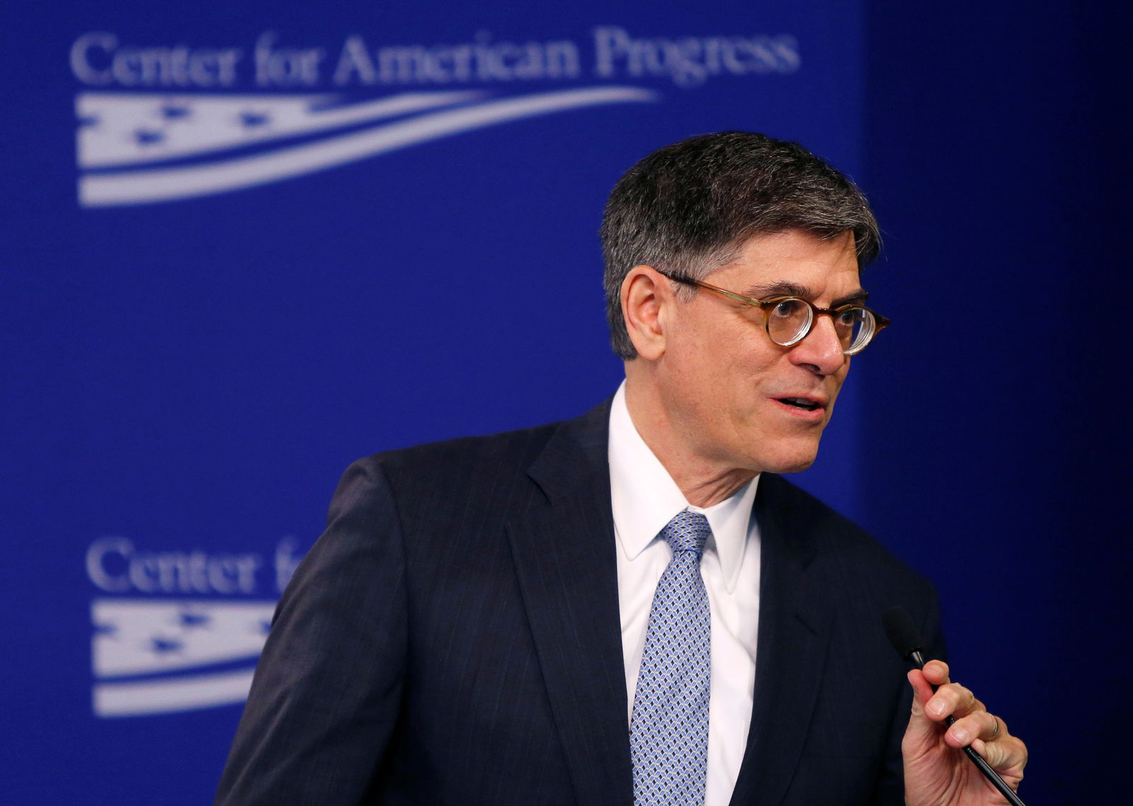 United States Secretary of the Treasury Jack Lew speaks at the Centre for American Progress in Washington, U.S., October 13, 2016. REUTERS/Gary Cameron/File photo