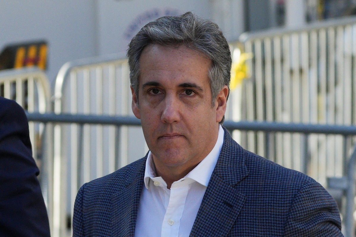 Former attorney for former U.S. President Donald, Michael Cohen, arrives the Trump Organization civil fraud trial, in New York State Supreme Court in the Manhattan borough of New York City, U.S., October 24, 2023. 