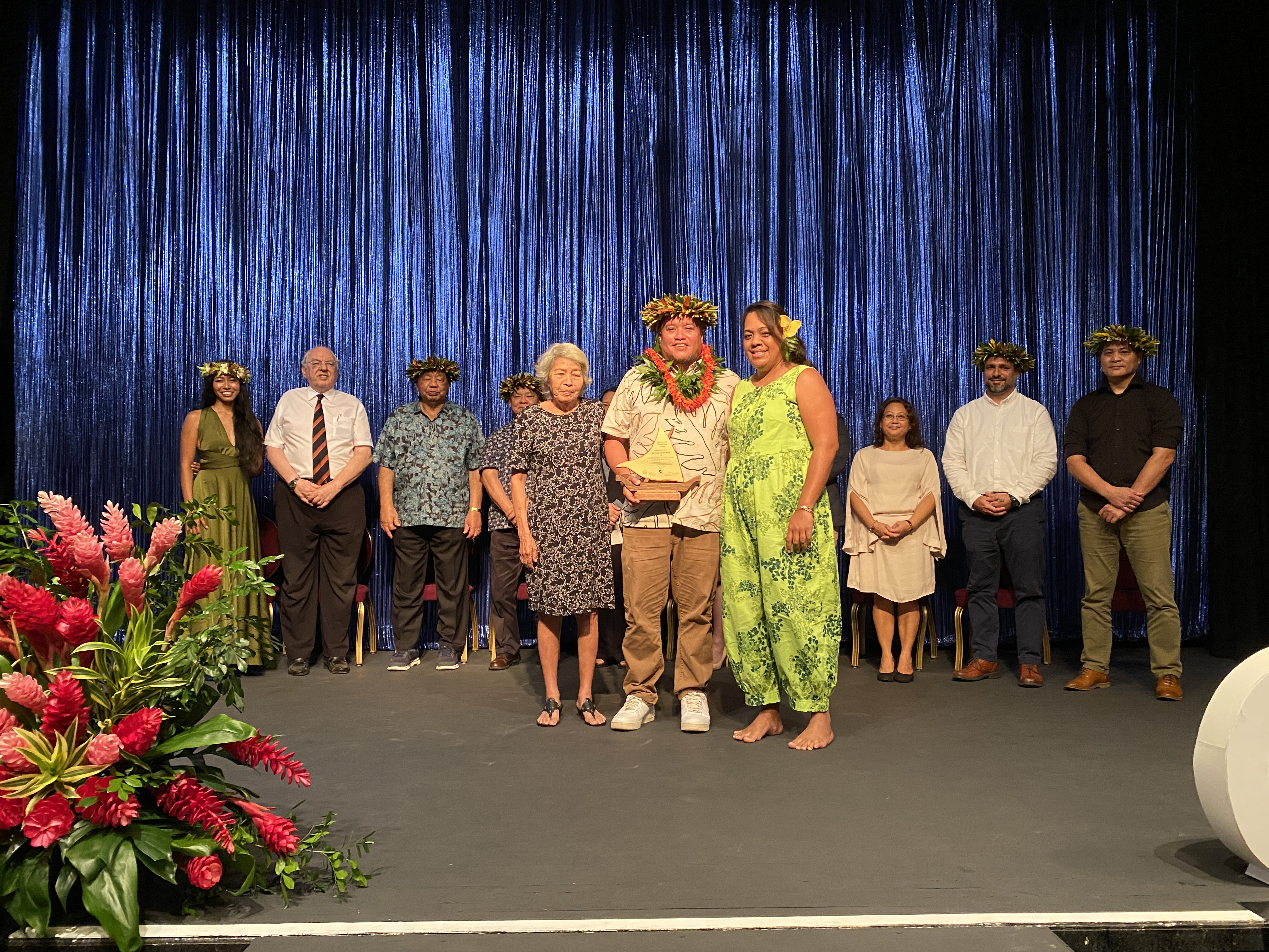 Milton F. Coleman Jr. receives the award for the Preservation of Traditional and Cultural Practices.