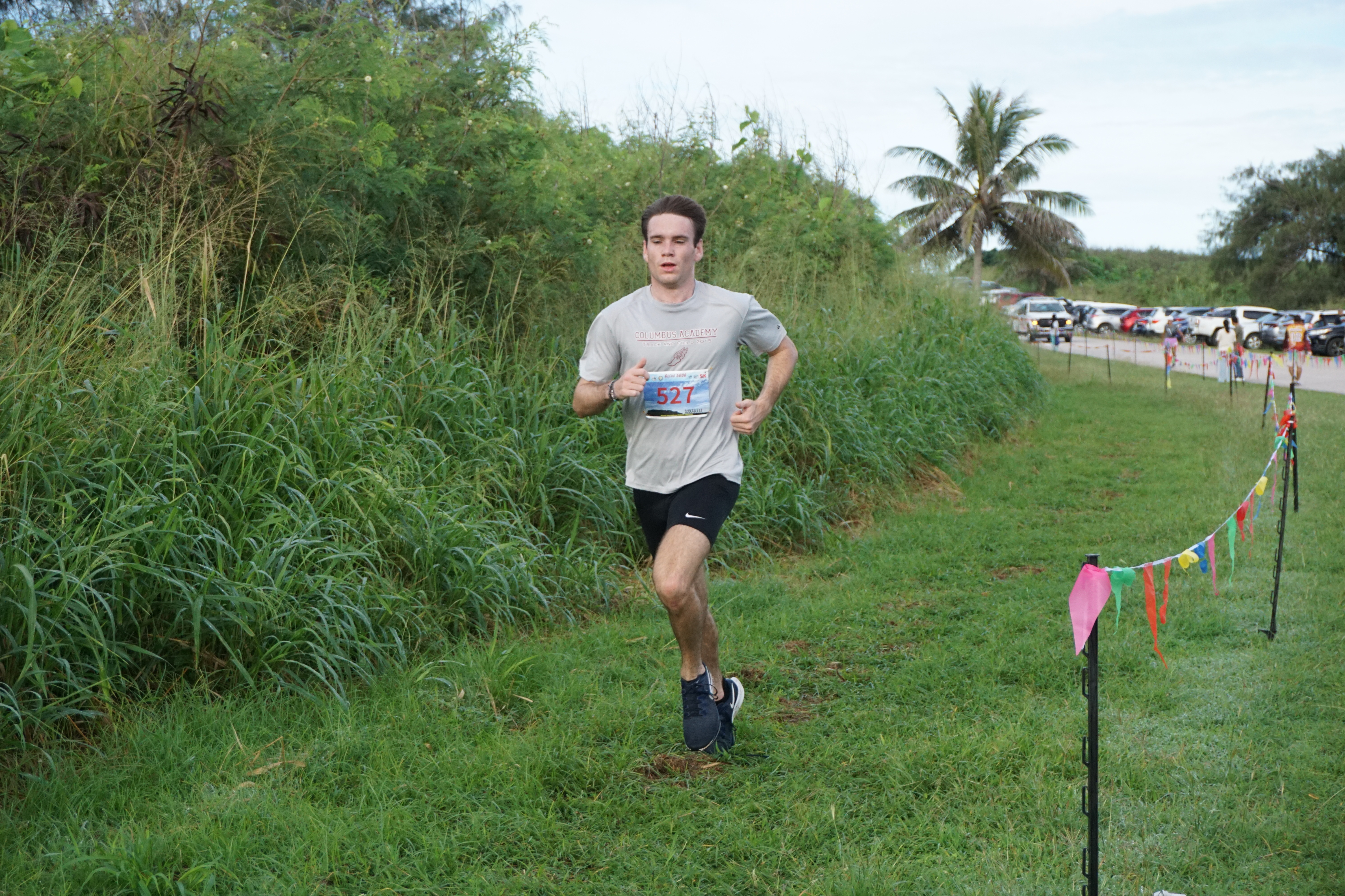 Nick Robie finishes first in the men's open division of Gecko 5000  on Saturday at  Banzai Cliff.
