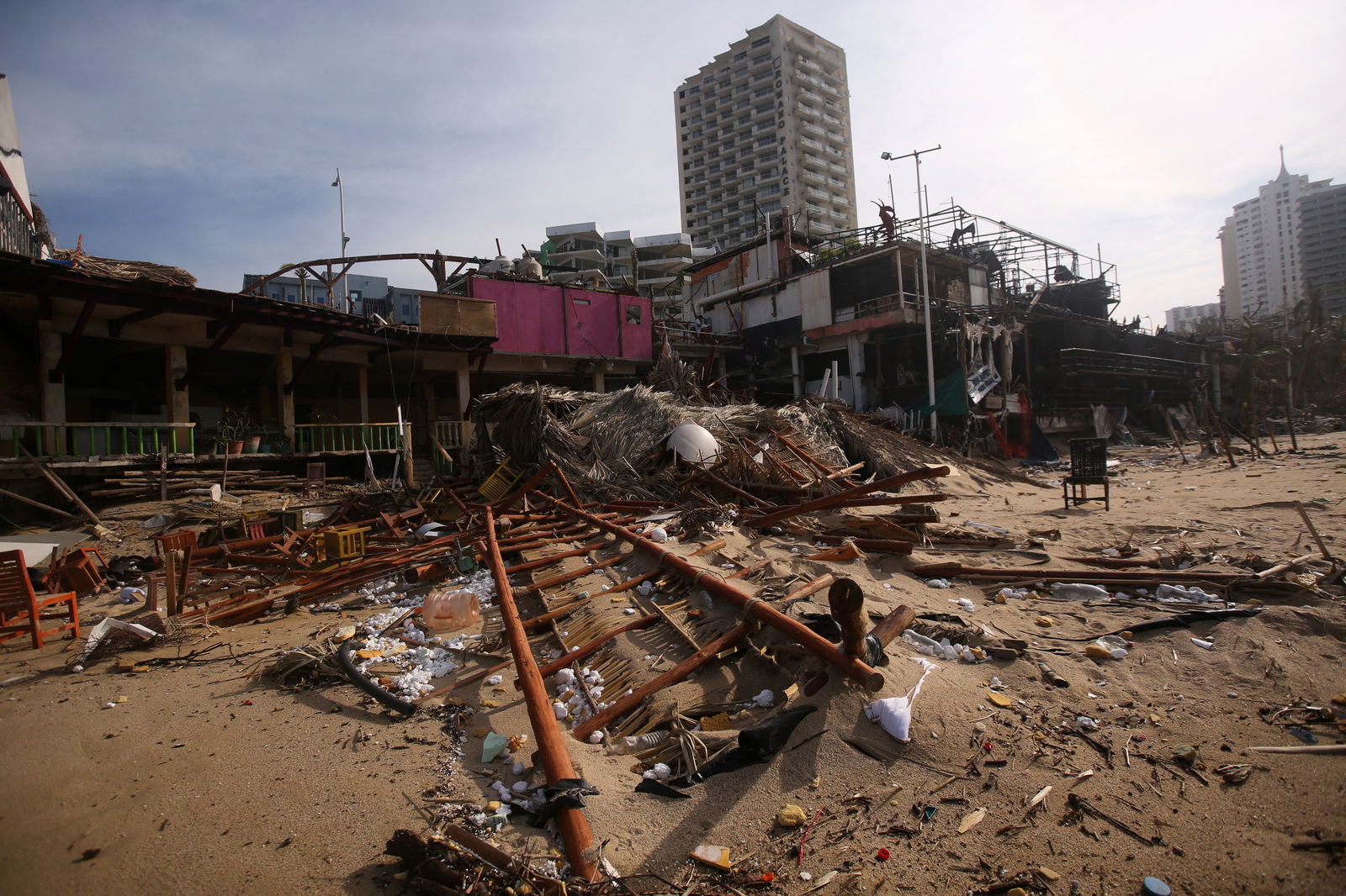 A view of a rubble, in the aftermath of Hurricane Otis, in Acapulco, Mexico, October 28, 2023. 