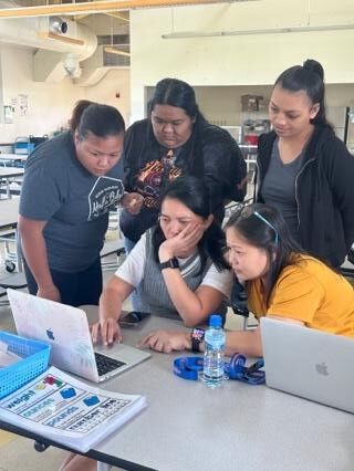 On Sept. 30, 2023, Sinapalo Elementary School staff on Rota  received training on the Early Warning System in Reading platform and use of the Multi-Tiered System of Supports.