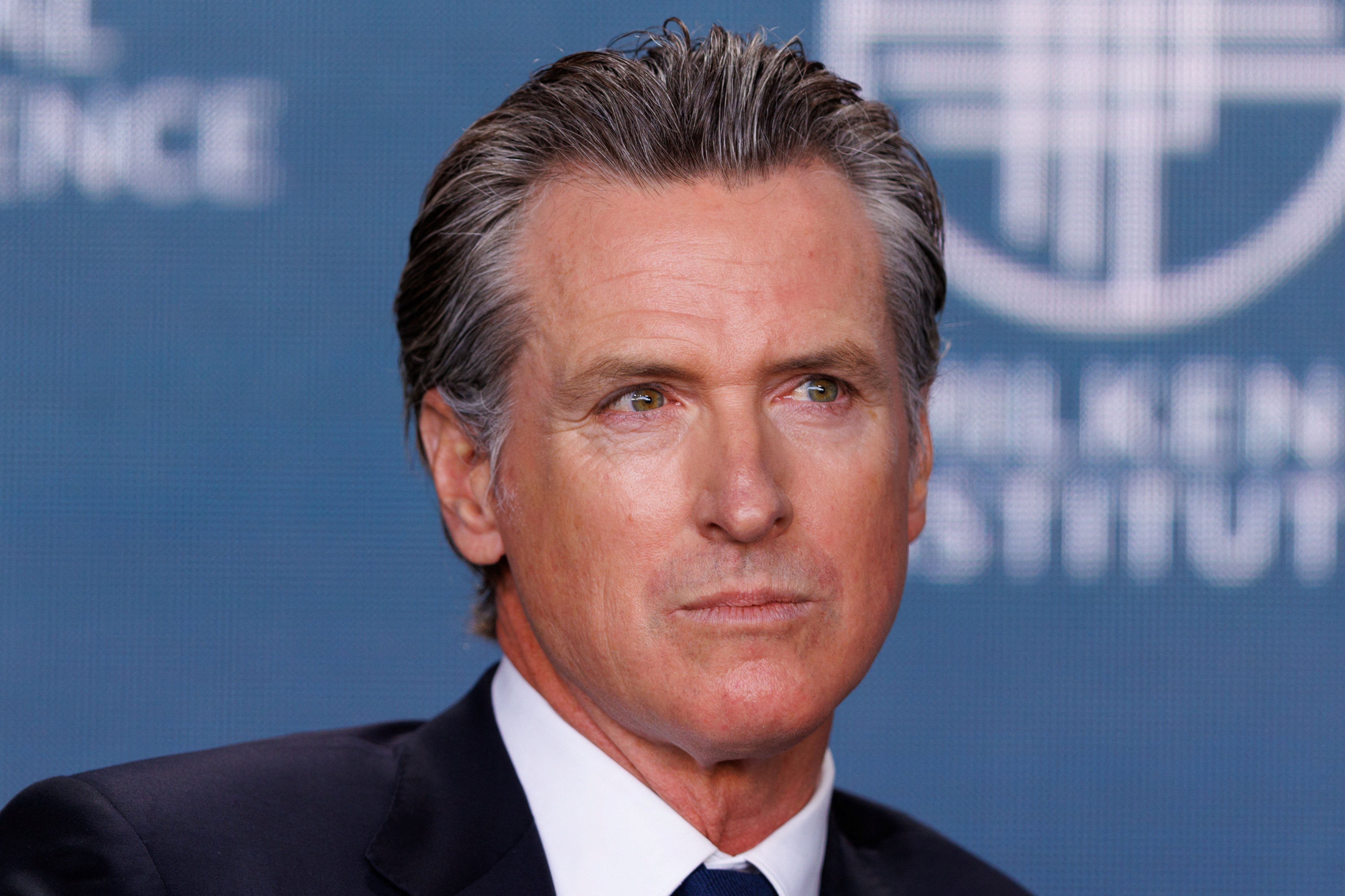Gavin Newsom, Governor, State of California speaks at the 2023 Milken Institute Global Conference in Beverly Hills, California, U.S., May 2, 2023. 