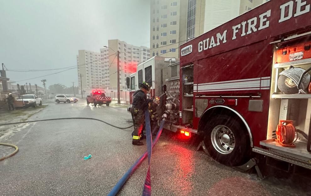 The Guam Fire Department responded to a reported structure fire in Tamuning at 4:37 p.m. on Oct. 10, 2023.